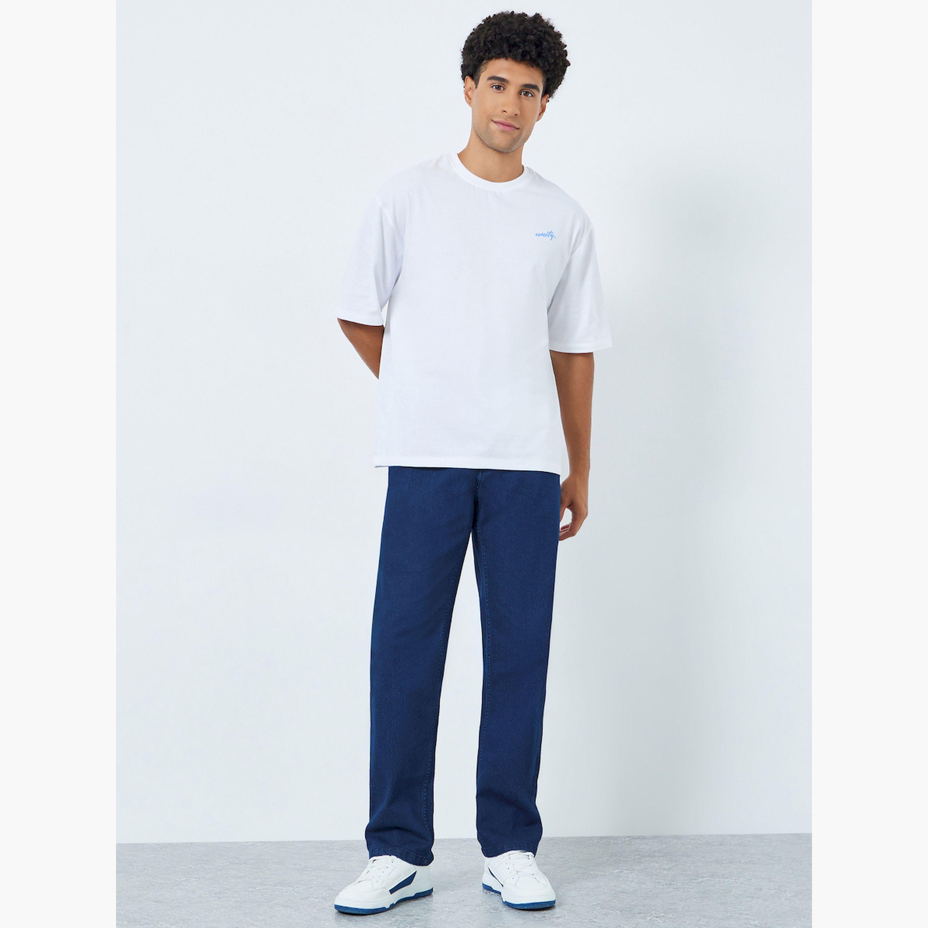 Styli Men Relaxed Fit Jeans with Drawstring-men-clothing-bottoms-jeans-image-2