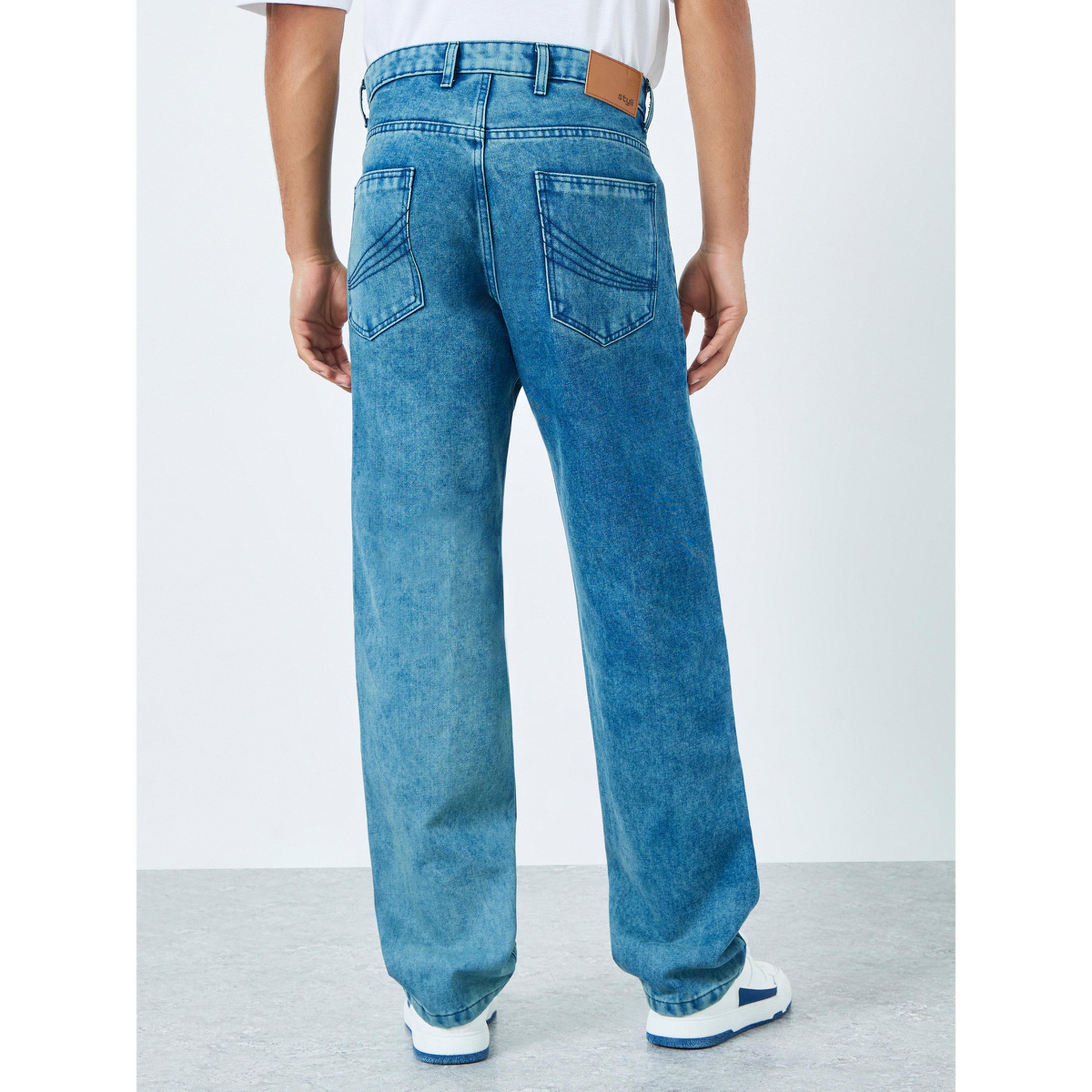 Styli Men Relaxed Fit Tinted Clean Jeans-men-clothing-bottoms-jeans-image-4