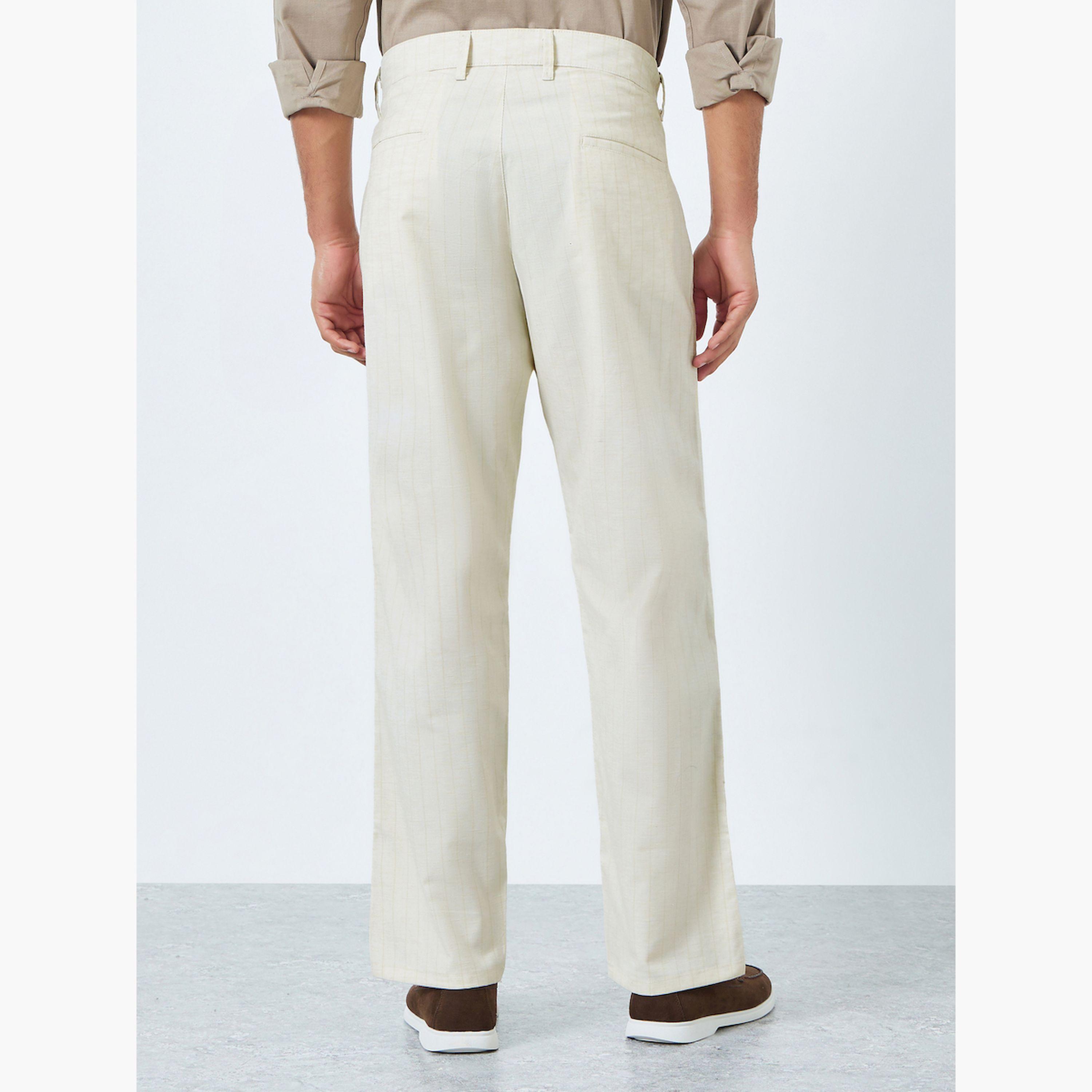 Styli Men Pinstripe Relaxed Fit Trousers-men-clothing-bottoms-trousersandchinos-trousers-image-3