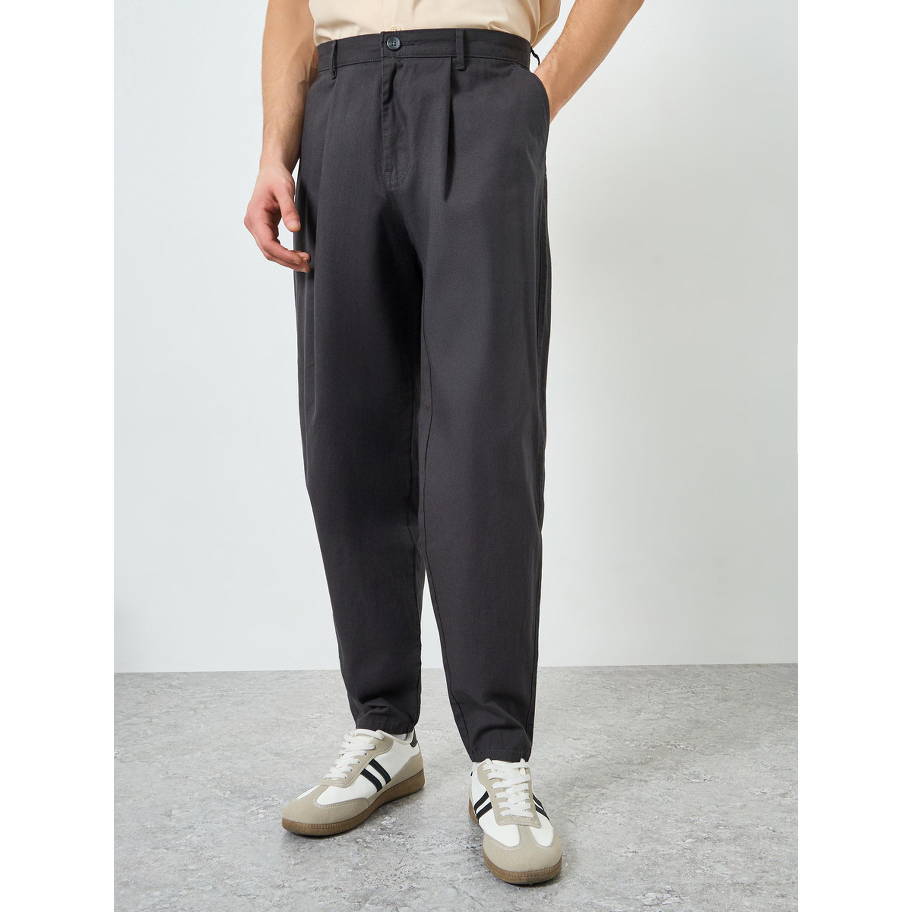 Styli Men Blue Relaxed Fit Trousers-men-clothing-bottoms-trousersandchinos-trousers-image-1
