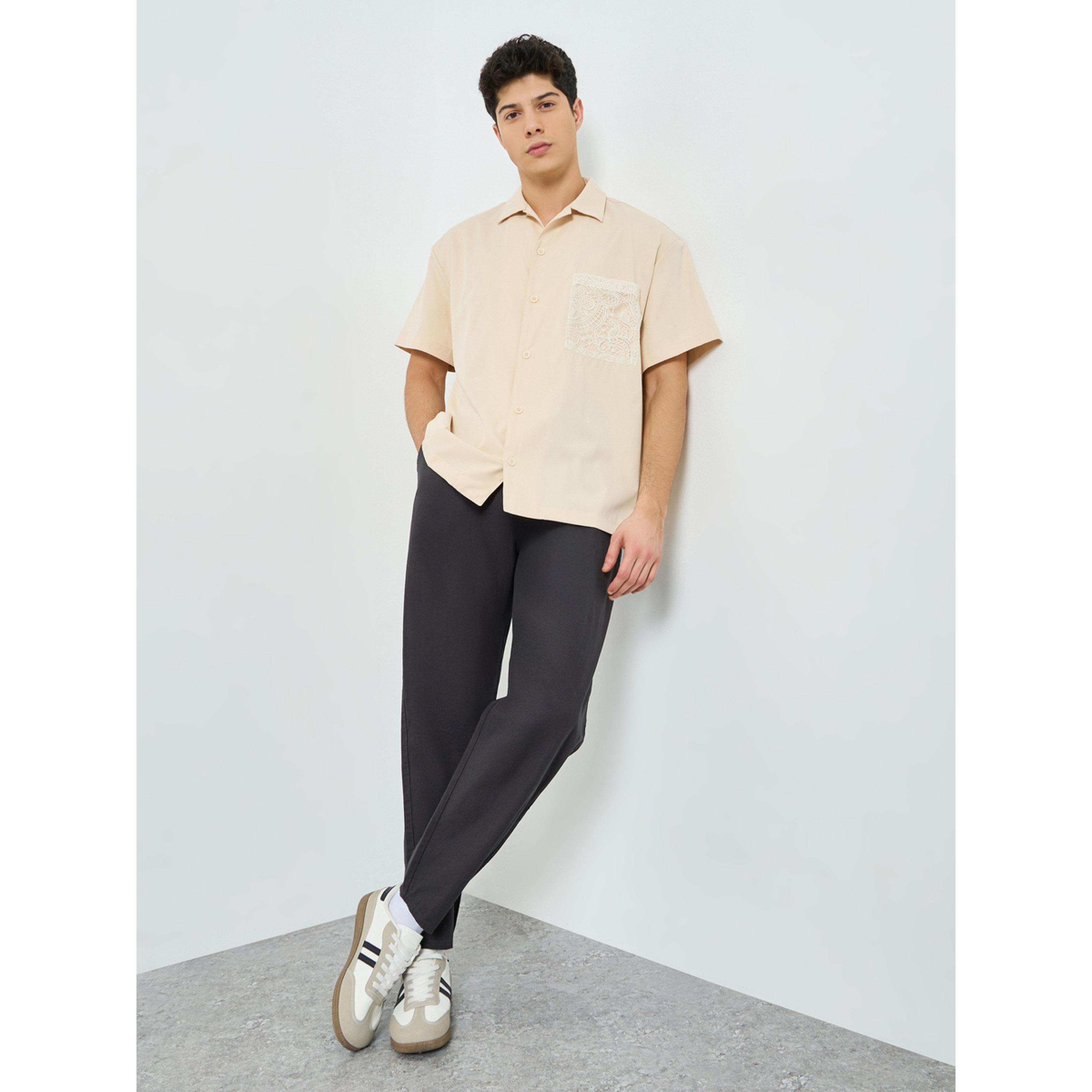 Styli Men Blue Relaxed Fit Trousers-men-clothing-bottoms-trousersandchinos-trousers-image-2