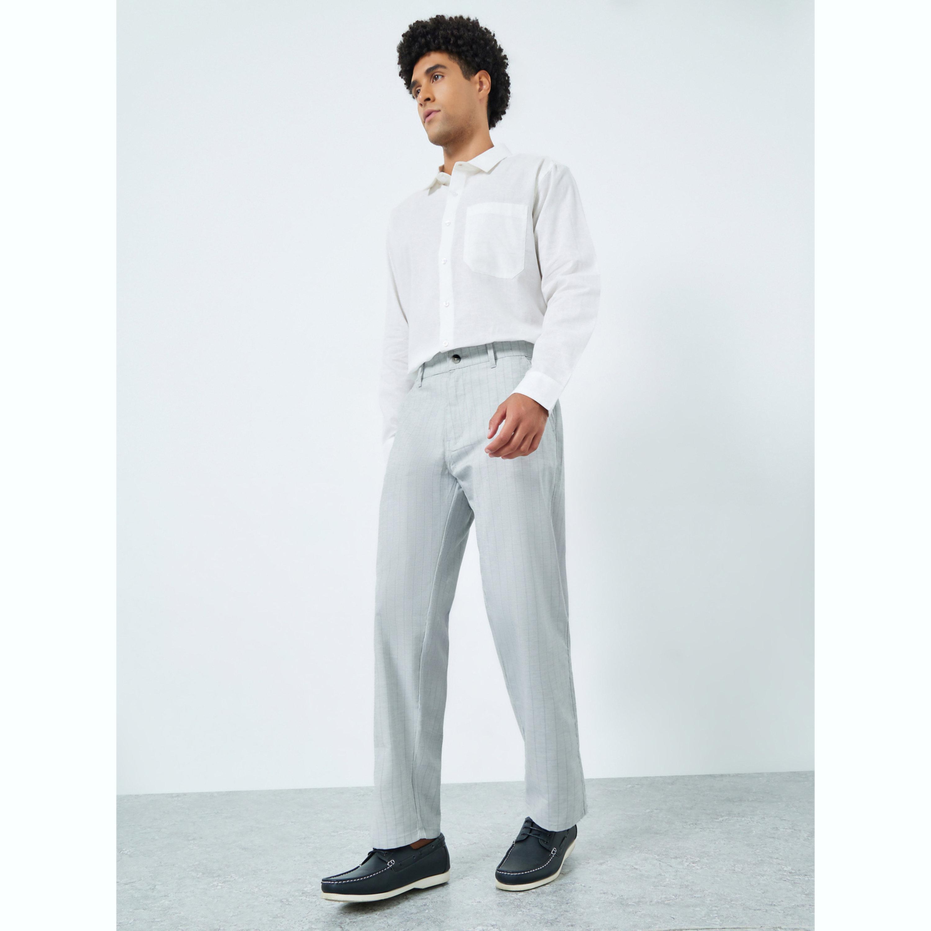 بنطال مستقيم بخطوط رفيعة للرجال-men-clothing-bottoms-trousersandchinos-trousers-image-2