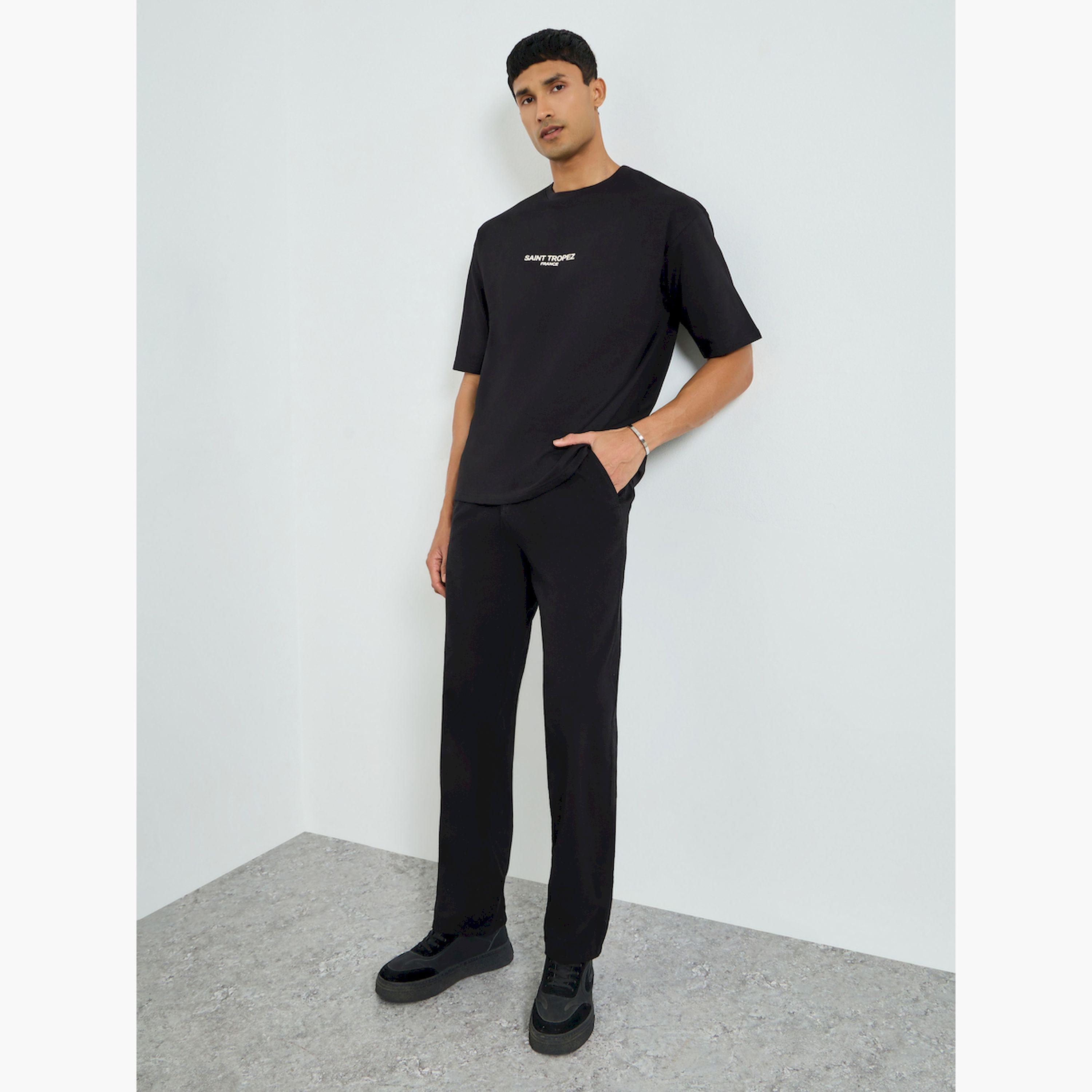 Styli Men Black Relaxed Fit Chinos-men-clothing-bottoms-trousersandchinos-chinos-image-2