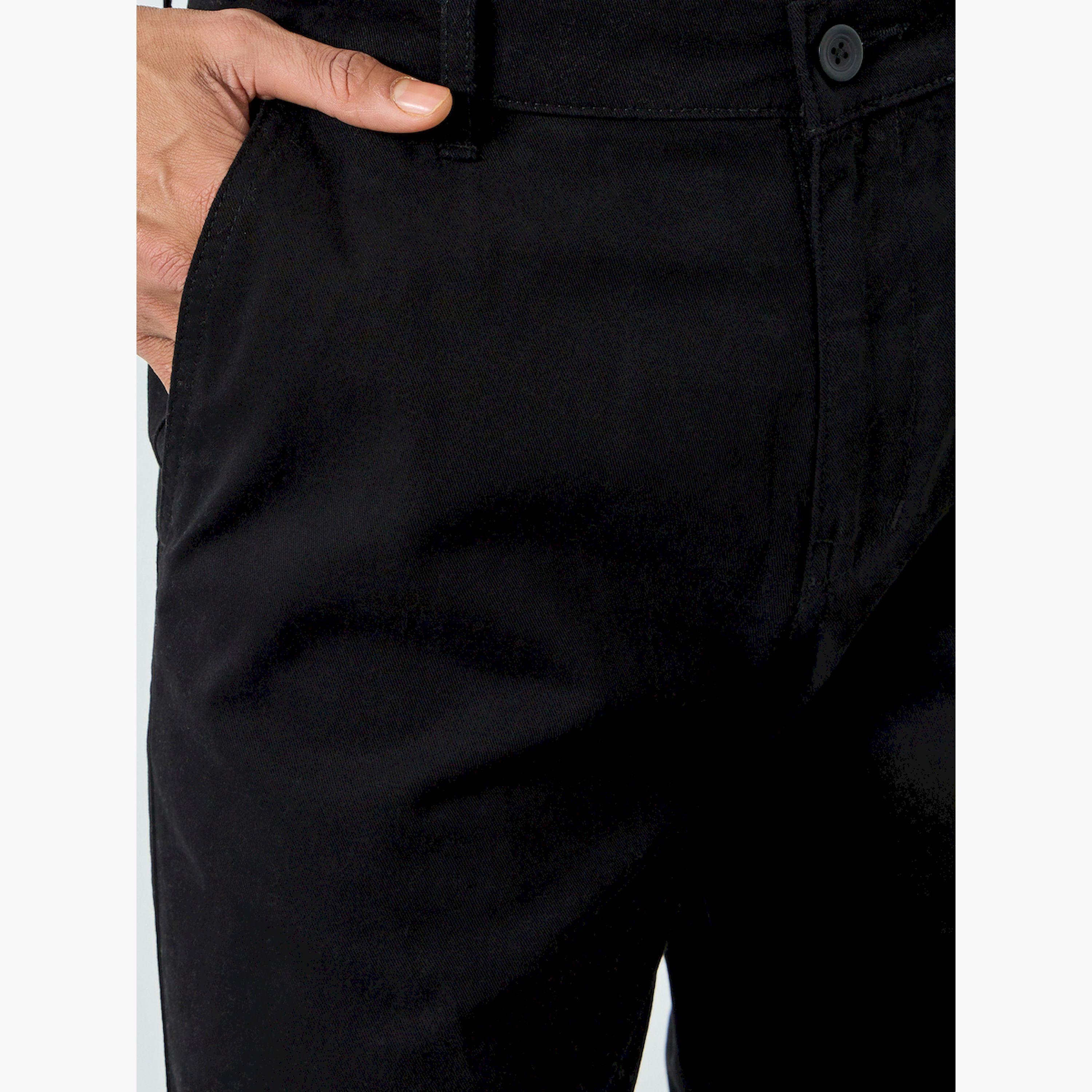 بنطال تشينو رجالي أسود قصة مريحة-men-clothing-bottoms-trousersandchinos-chinos-image-3