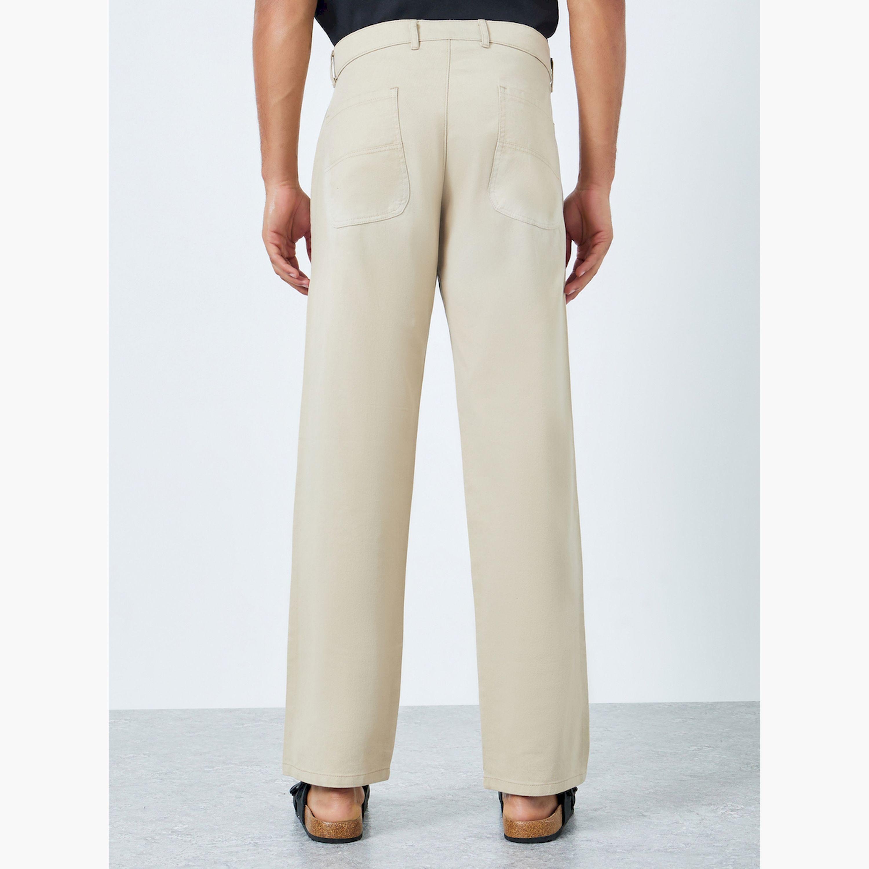 Styli Men Beige Relaxed Fit Chinos-men-clothing-bottoms-trousersandchinos-chinos-image-3