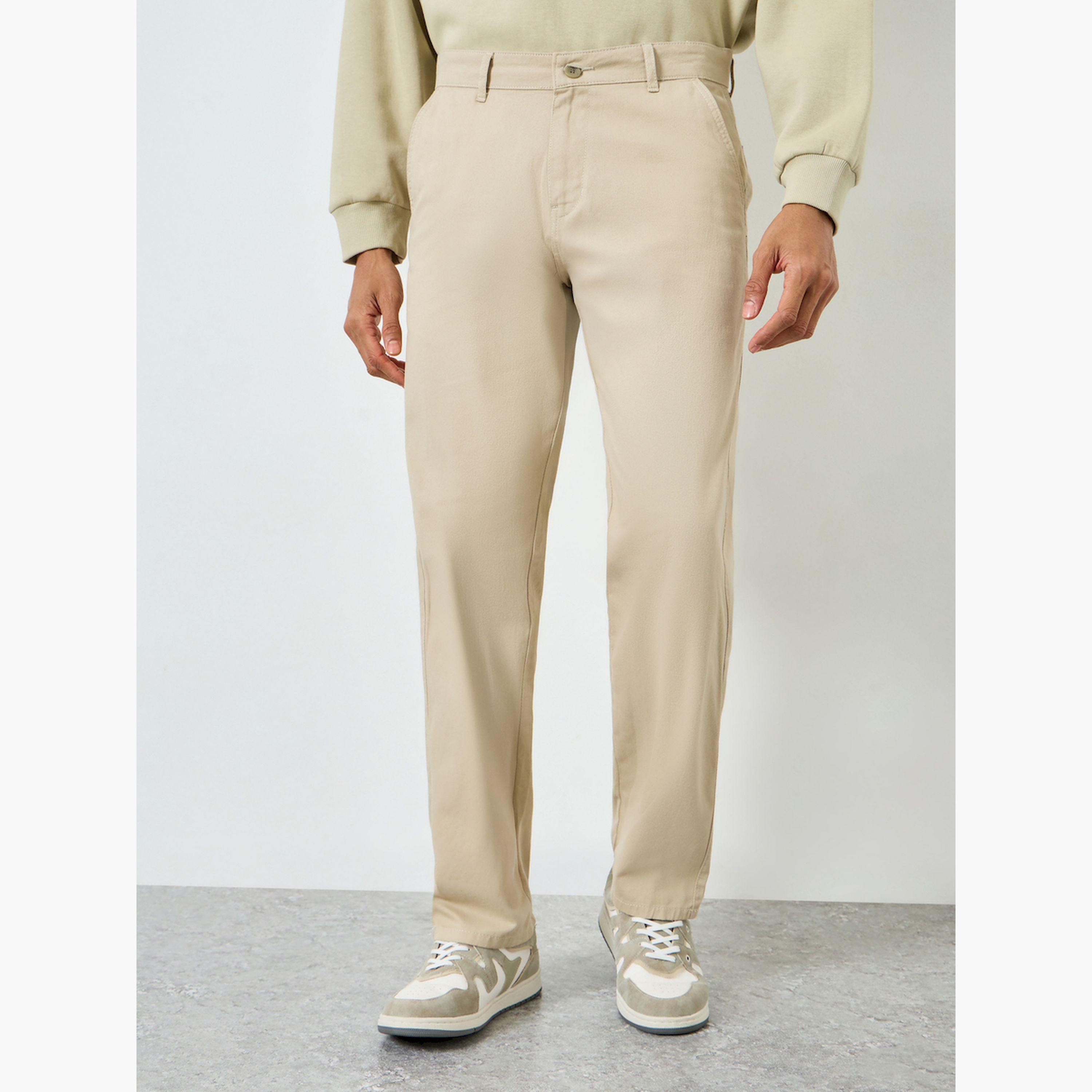 Styli Men Khaki Relaxed Fit Chinos-men-clothing-bottoms-trousersandchinos-chinos-image-1