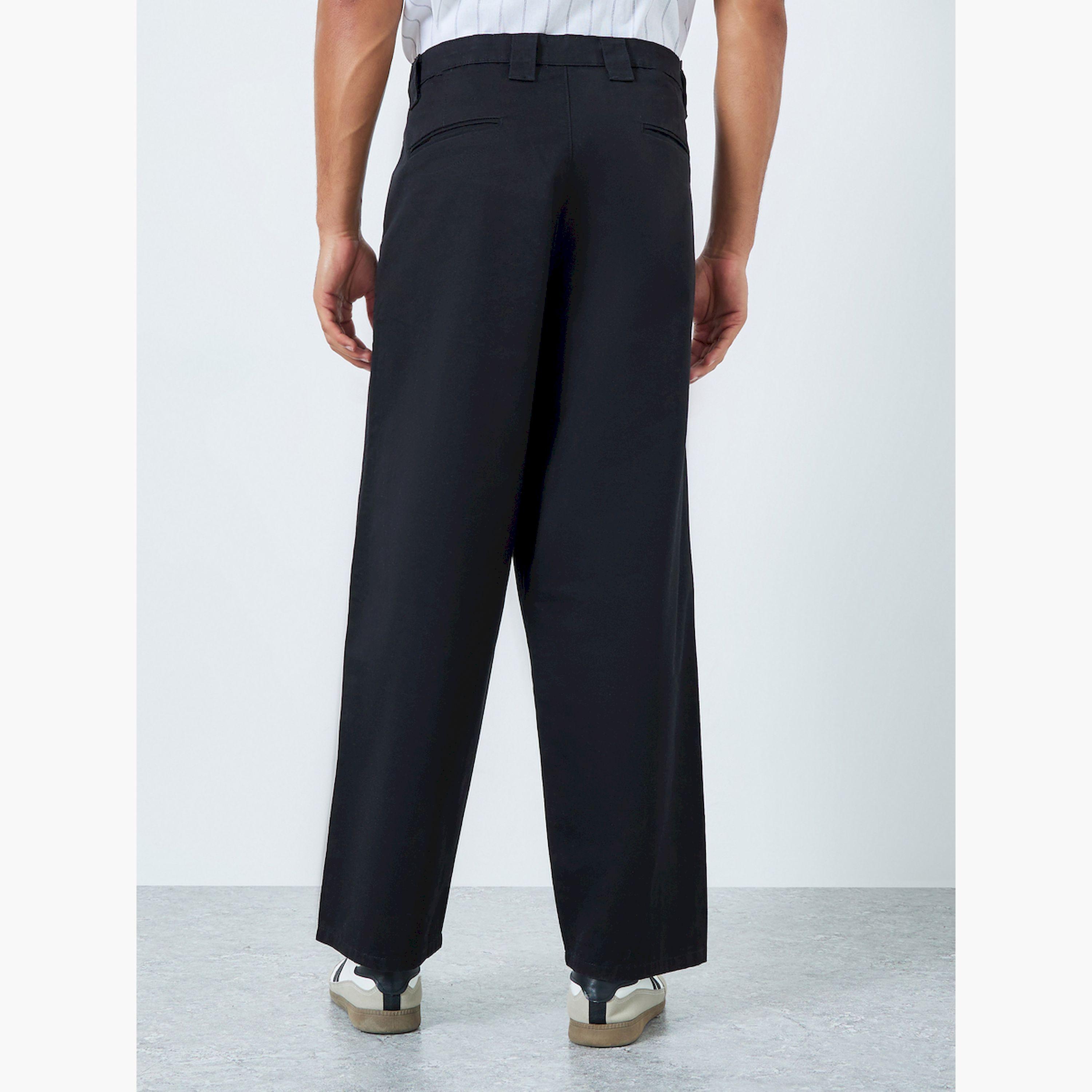 بنطال رجالي أسود بقصة واسعة-men-clothing-bottoms-trousersandchinos-trousers-image-3