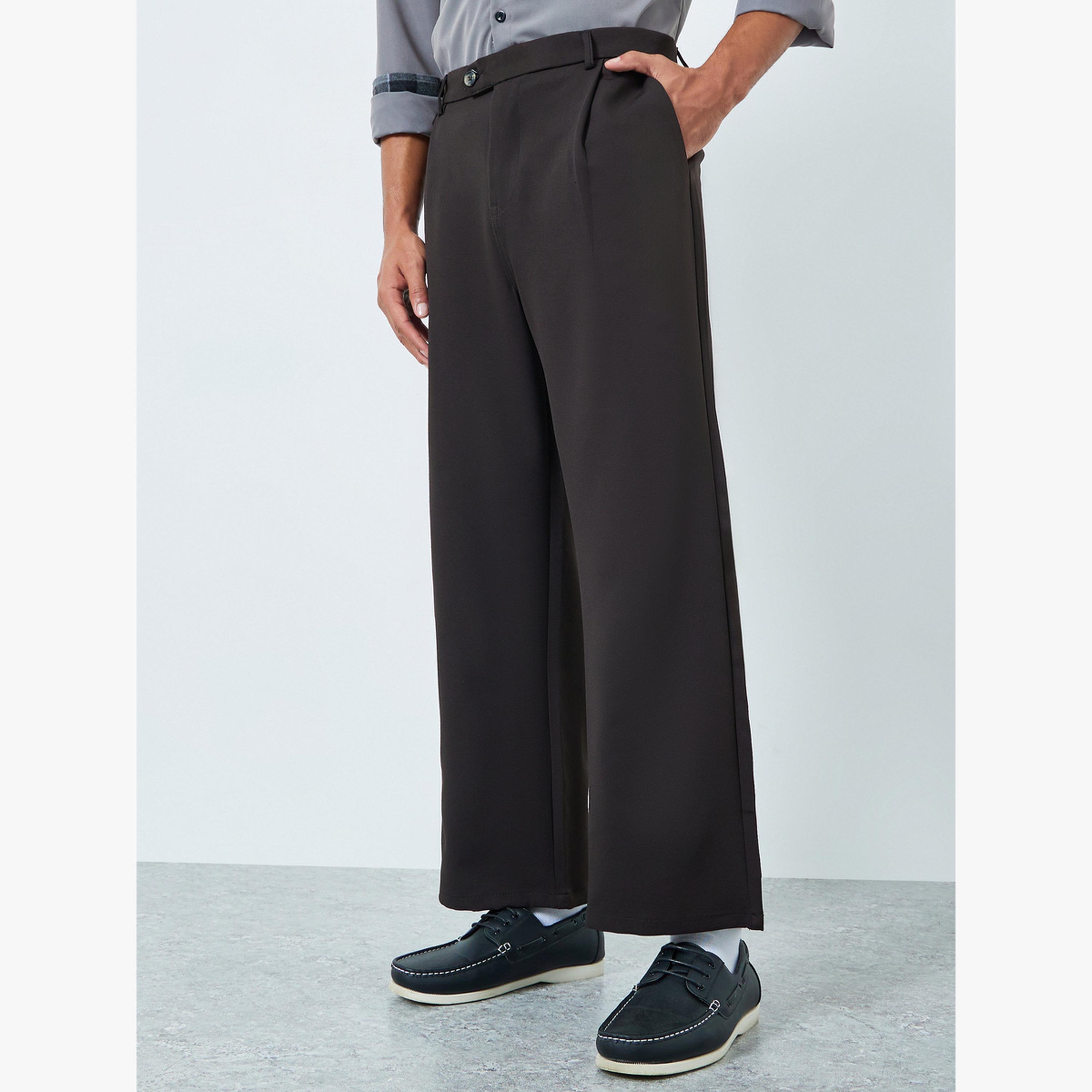 Styli Men High Rise Wide Leg Korean Pants-men-clothing-trousersandchinos-trousers-image-1