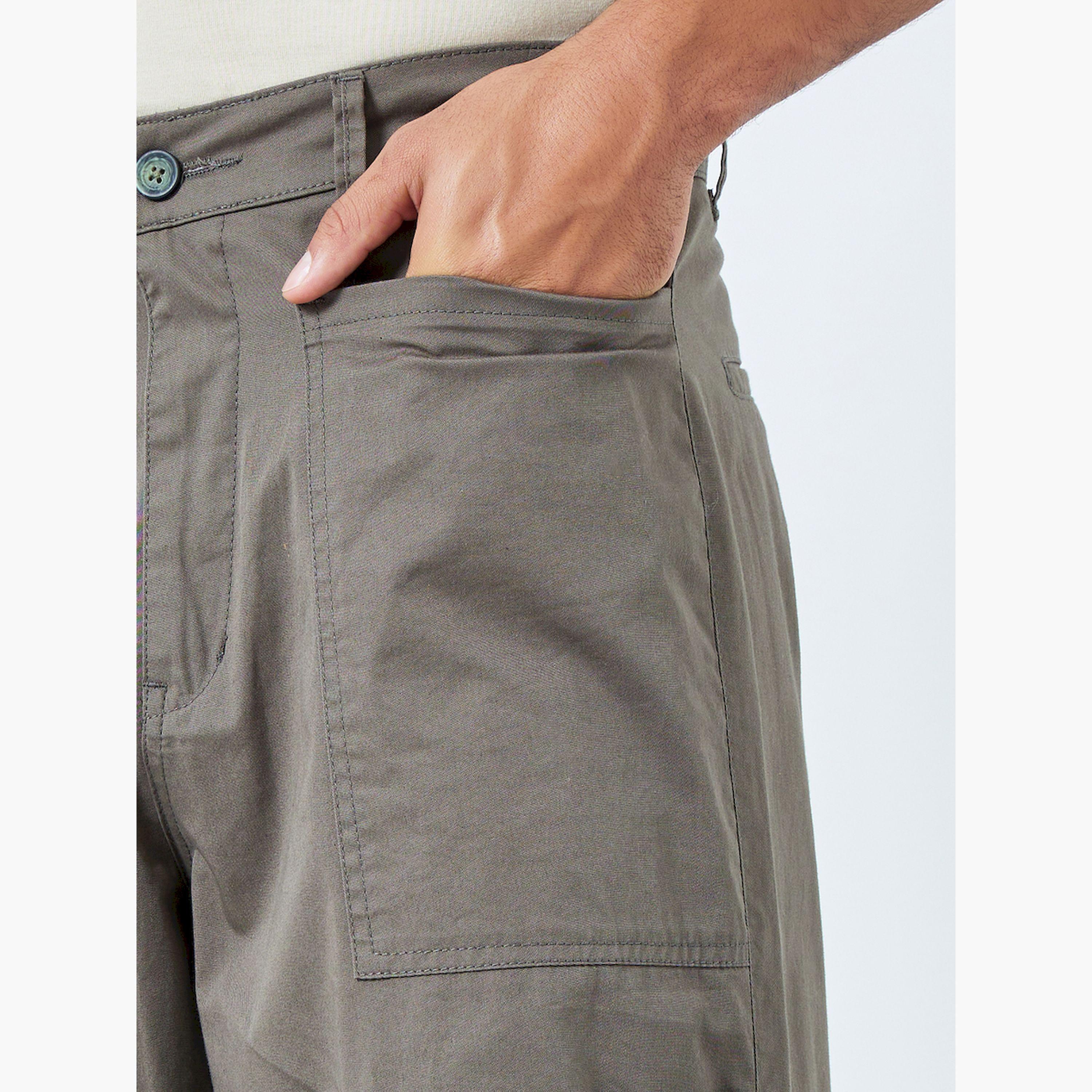 Styli Men Green Baggy Fit Trousers with Cargo Pockets-men-clothing-bottoms-joggers-image-4