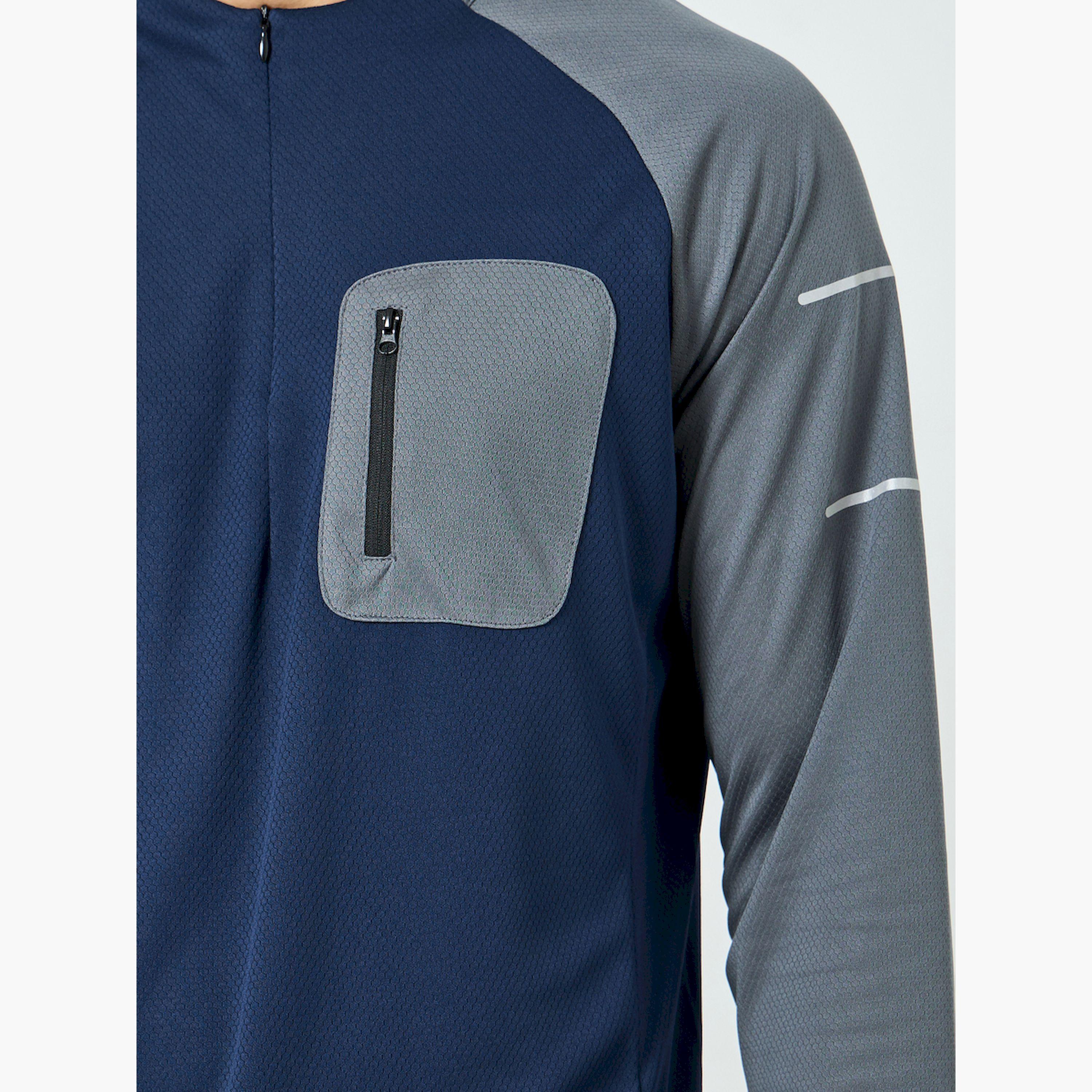 Styli Men Contrast Raglan Sleeve Utility Training Top-men-clothing-sportswearandactivewear-tshirtsandpolos-image-4