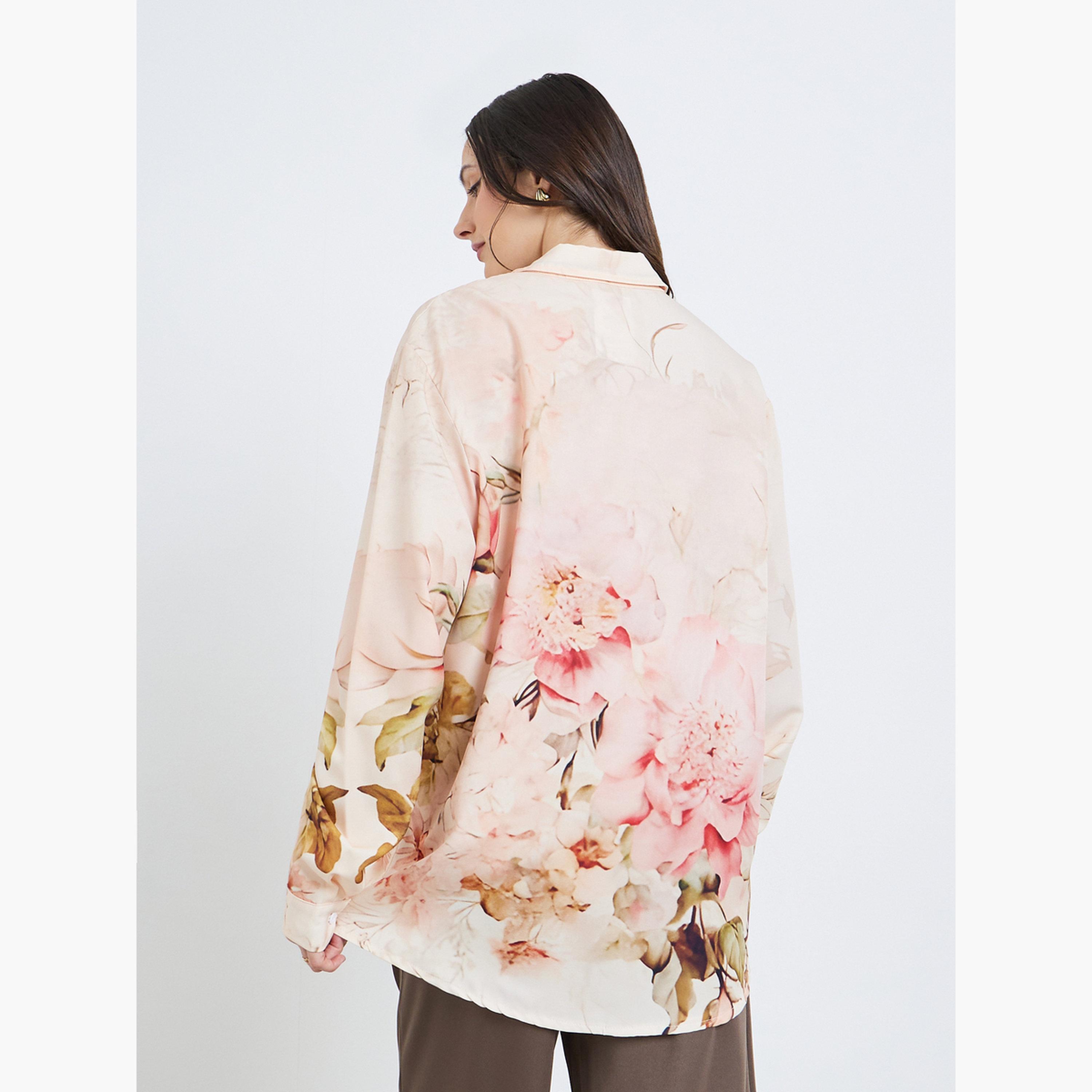 قميص بأكمام طويلة وطبعة زهور-women-clothing-shirtsandblouses-shirts-image-5