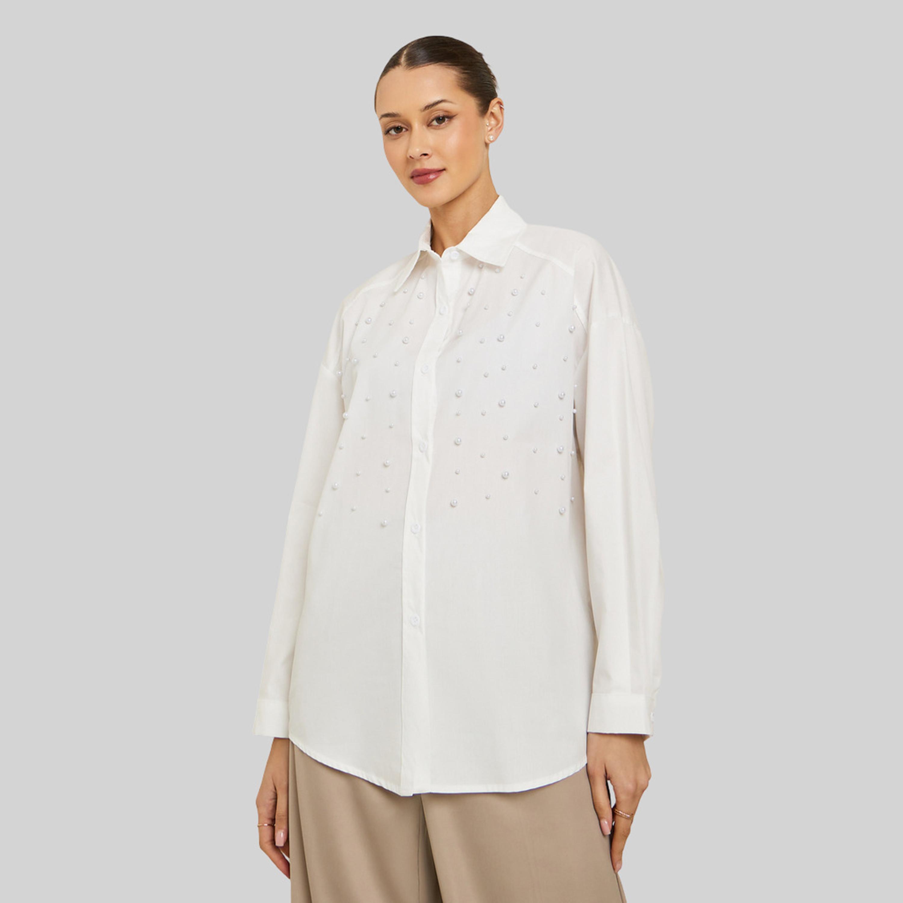 بلوزة مزين باللؤلؤ-women-clothing-shirtsandblouses-shirts-image-1