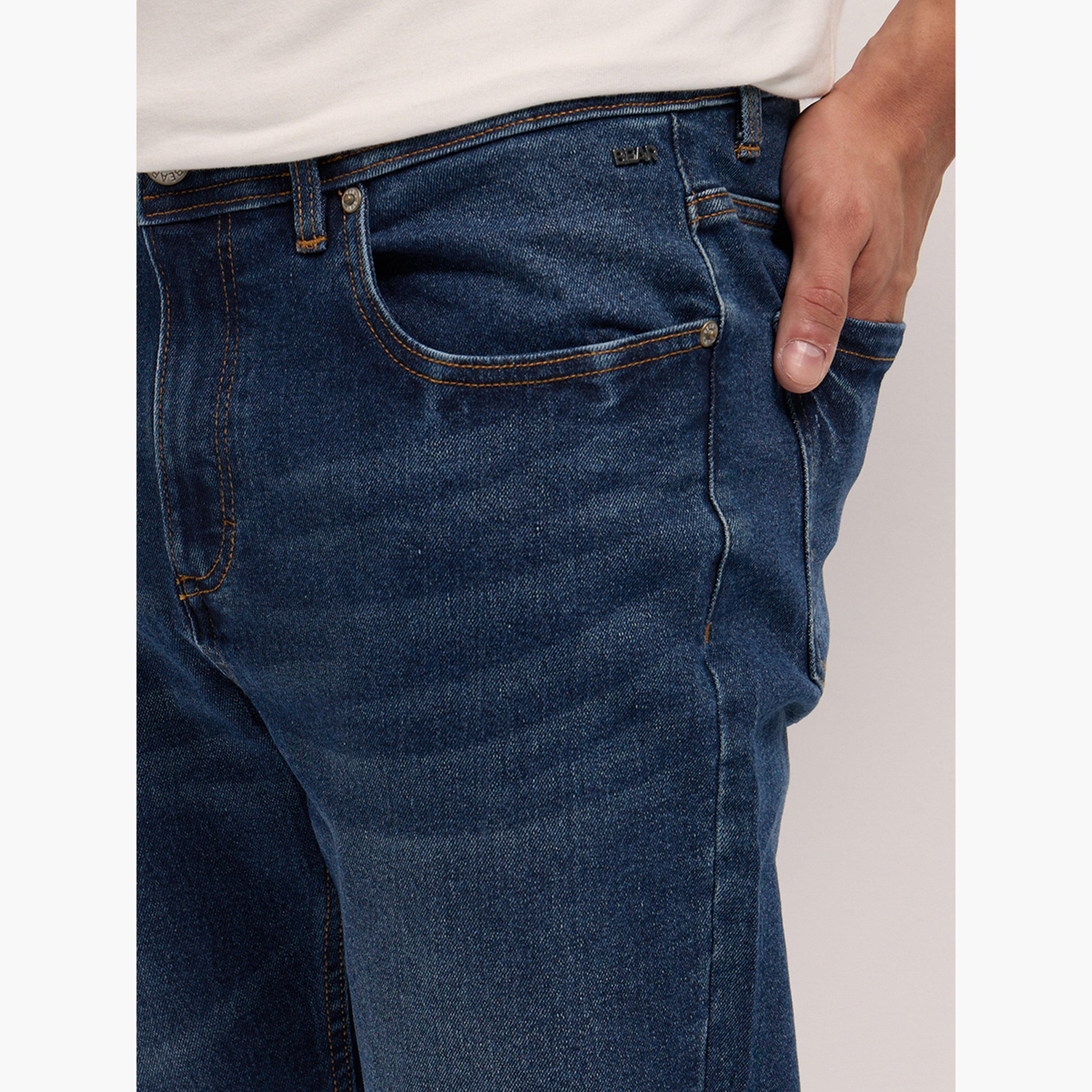 The Bear House X Styli Men Cotton Blend Mid Rise Slim Fit Jeans-men-clothing-bottoms-jeans-image-3