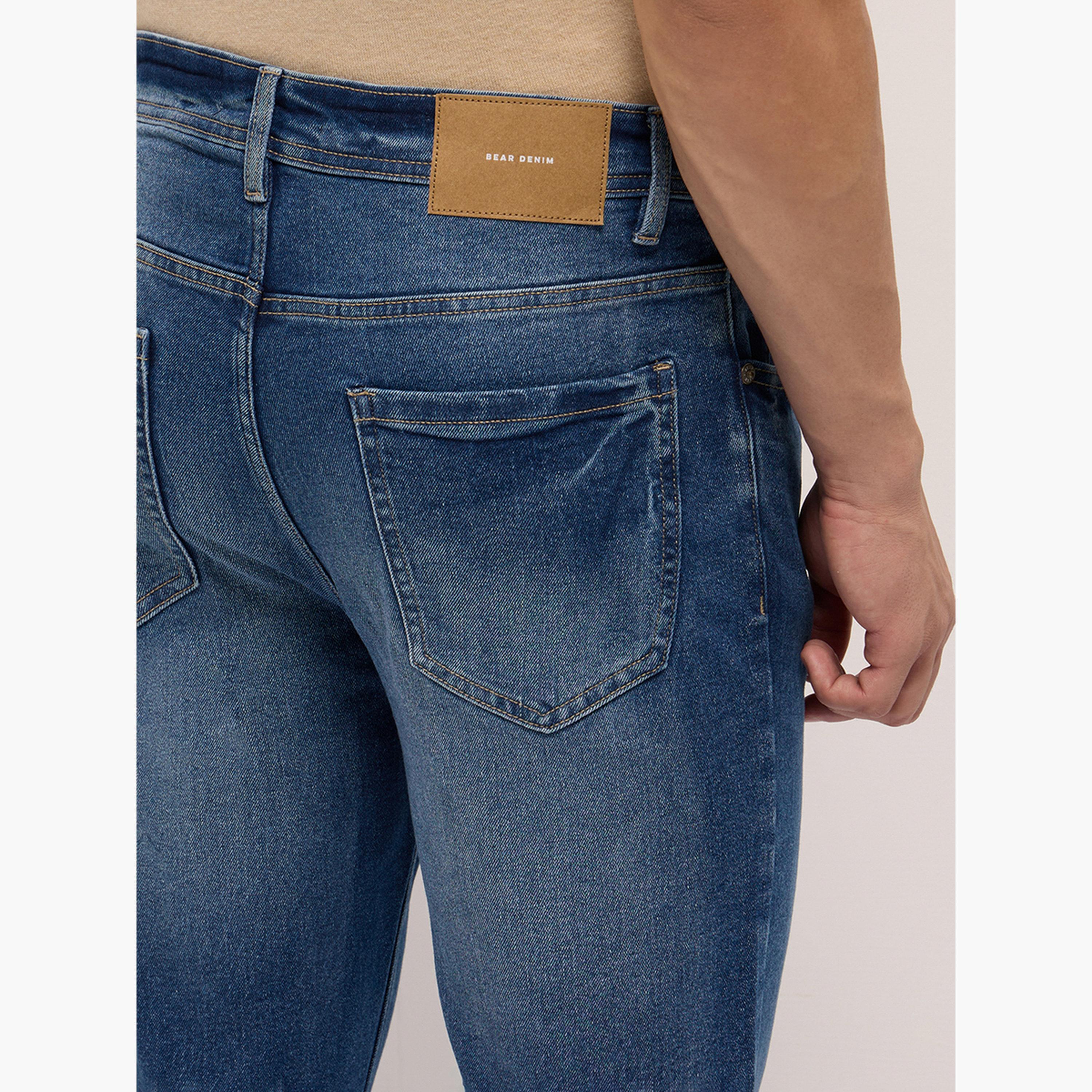 The Bear House X Styli Men Cotton Blend Mid Rise Slim Fit Jeans-men-clothing-bottoms-jeans-image-3