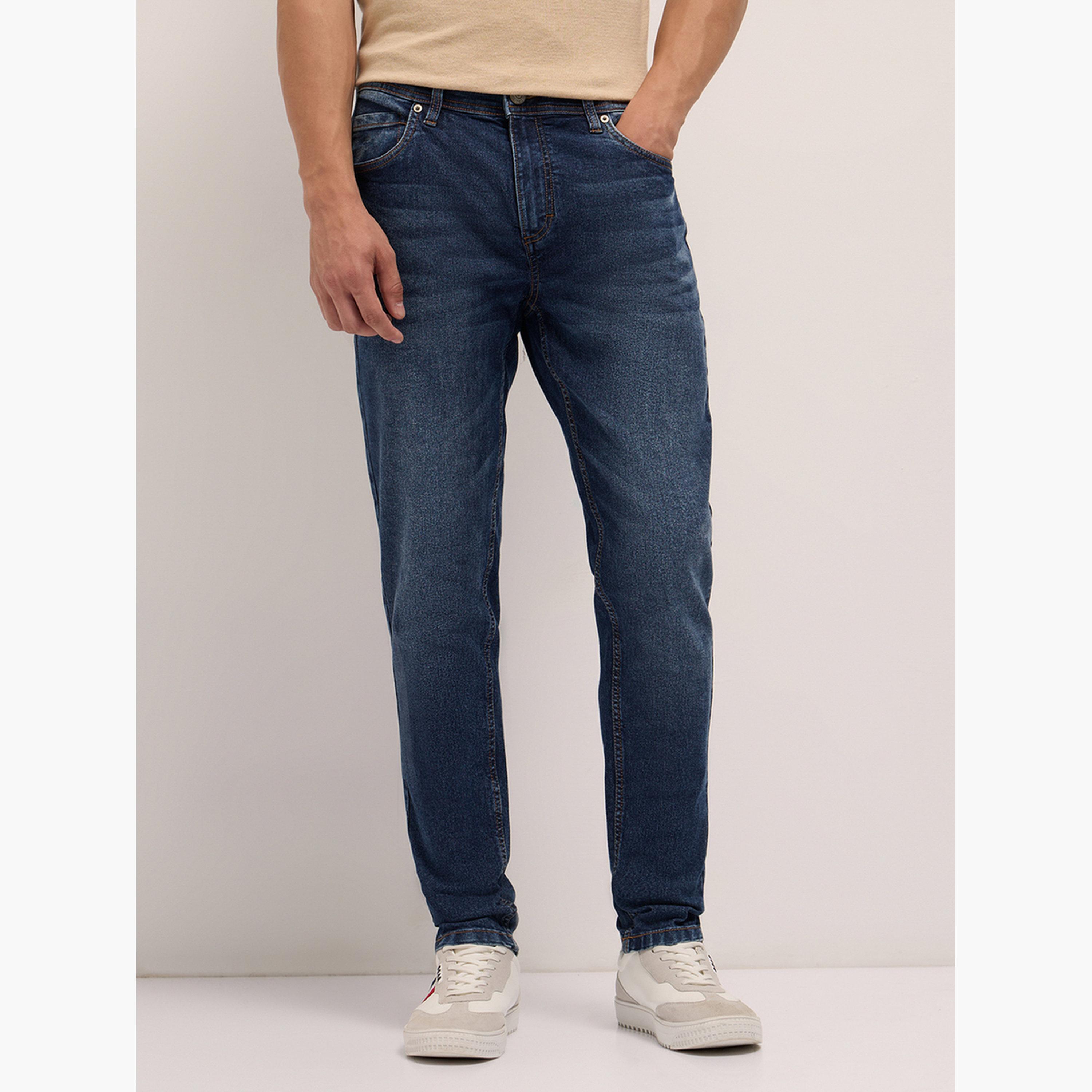 The Bear House X Styli Men Mid Rise Cotton Washed Skinny Fit Jeans-men-clothing-bottoms-jeans-image-1