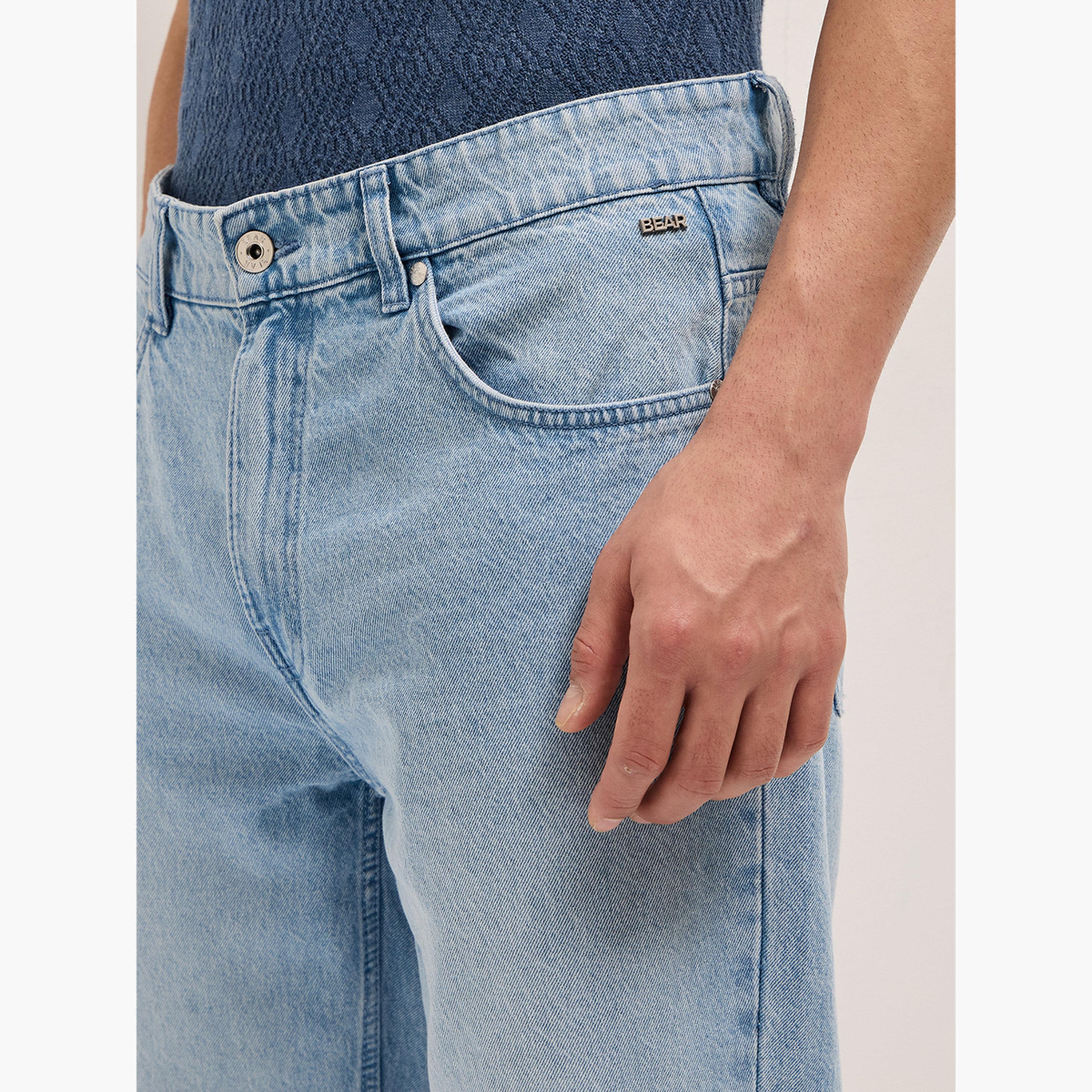 The Bear House X Styli Men Mid-Rise Straight Fit Light Fade Jeans-men-clothing-bottoms-jeans-image-5