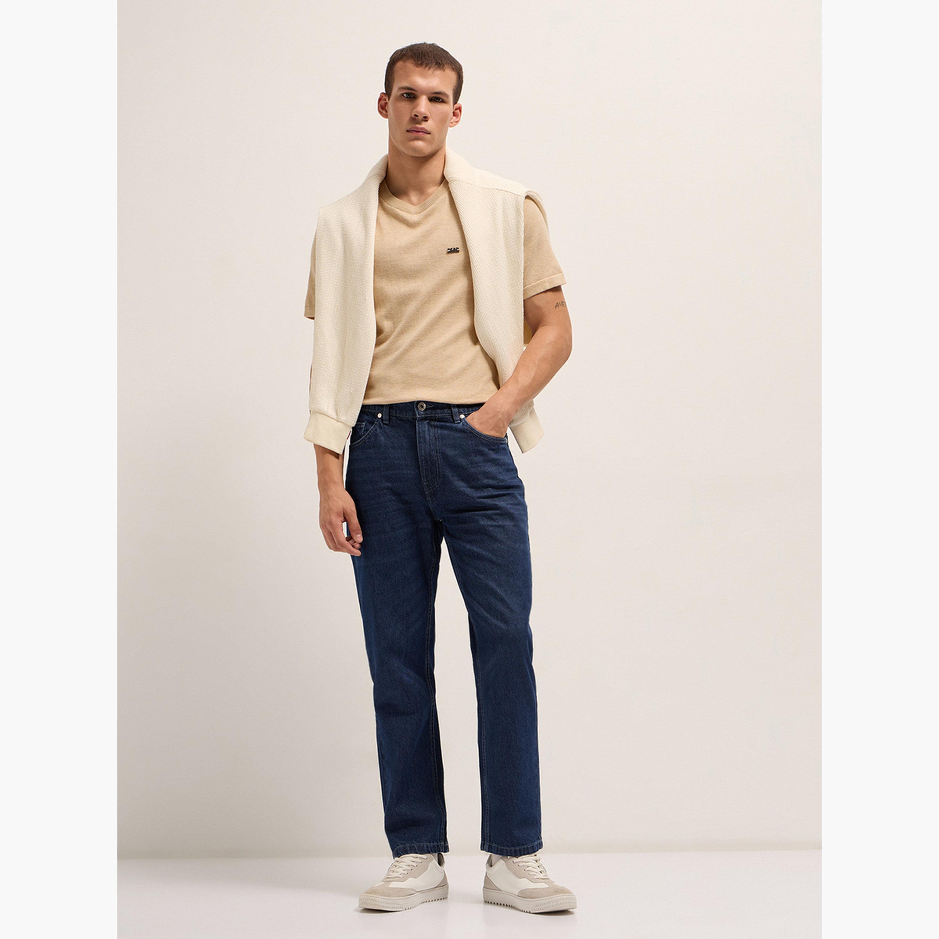 جينز قطن بخصر متوسط وقصة مستقيمة-men-clothing-bottoms-jeans-image-2