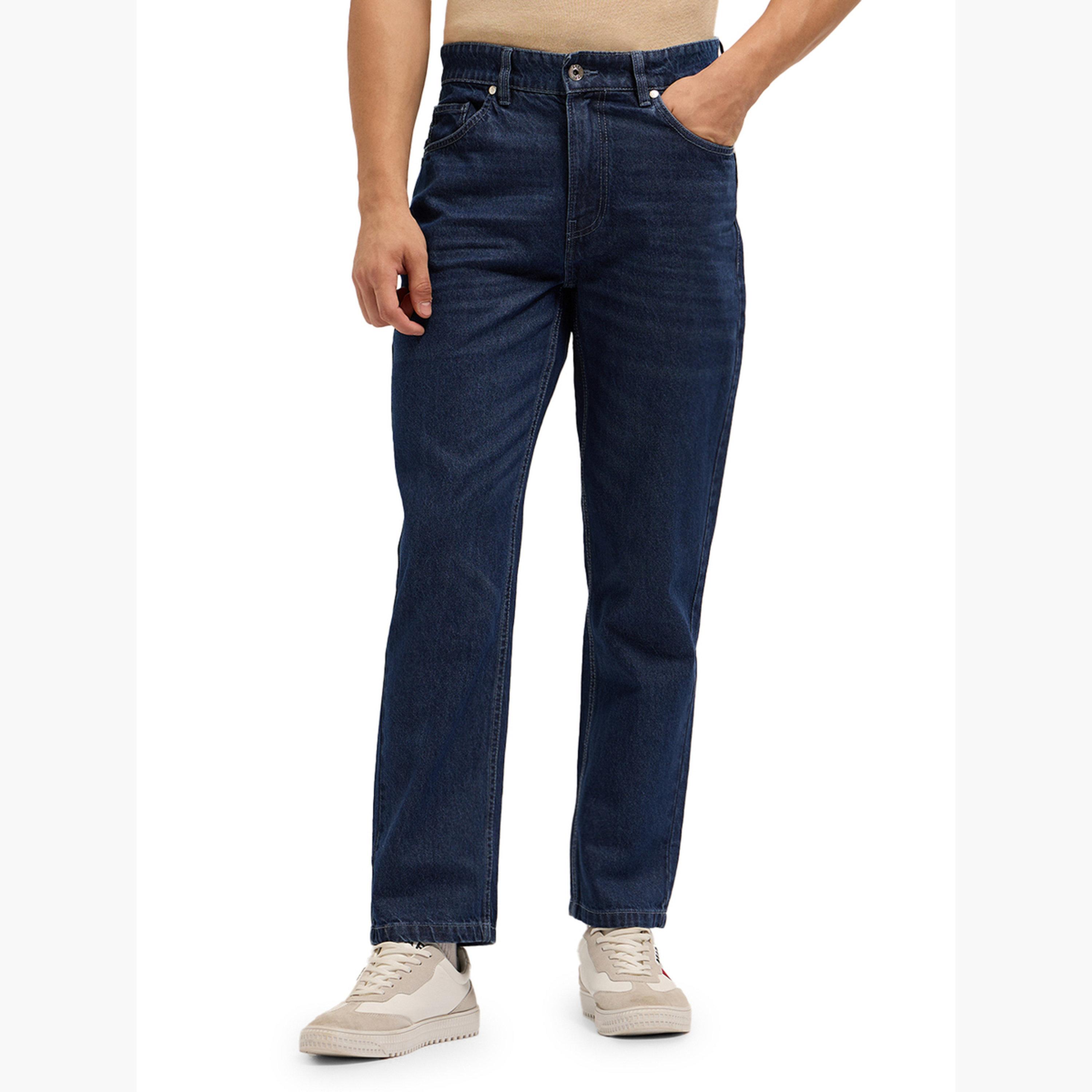 The Bear House X Styli Men Mid Rise Cotton Straight Fit Jeans-men-clothing-bottoms-jeans-image-5