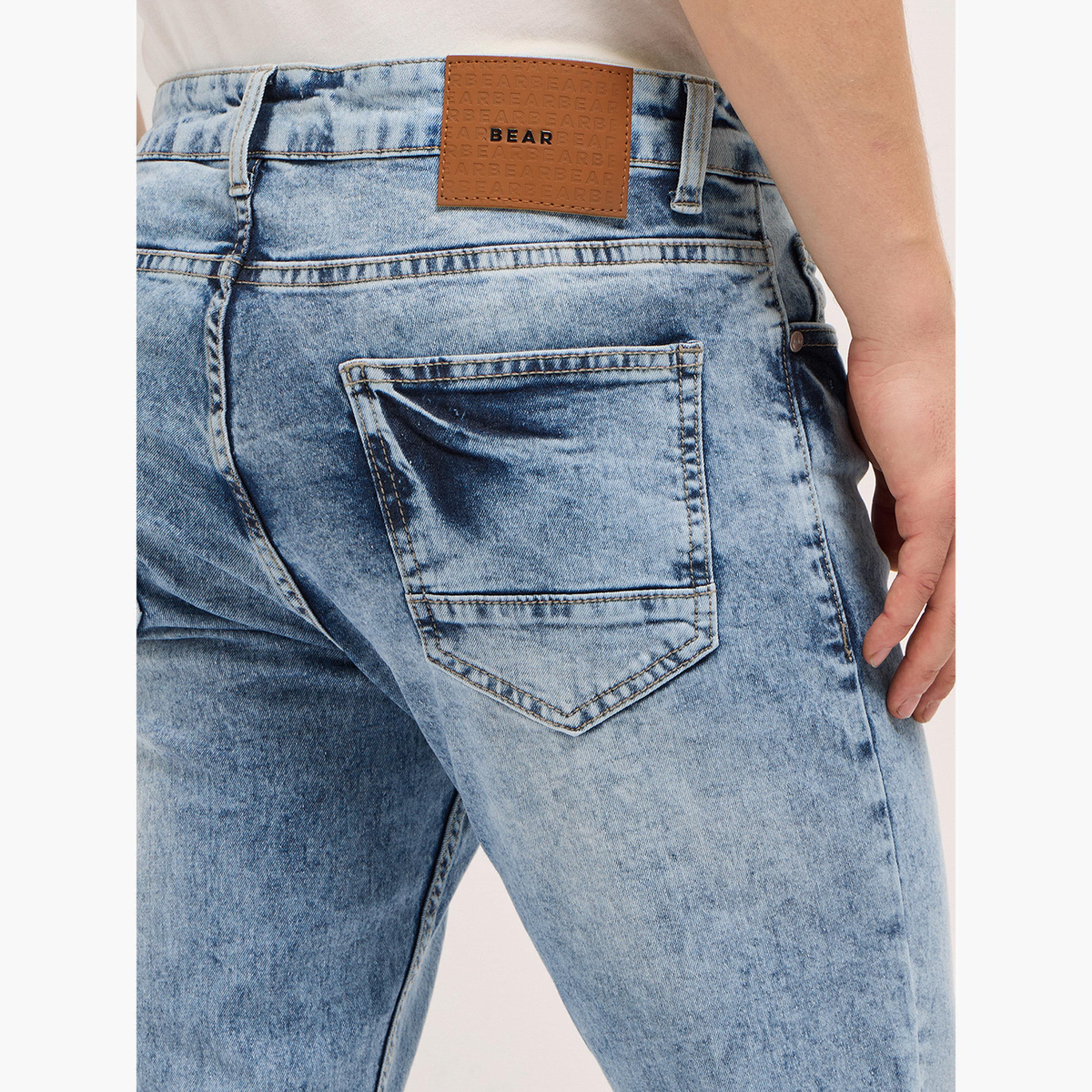 جينز ضيق من Bear House X Styleli Men Mid Rise-men-clothing-bottoms-jeans-image-3