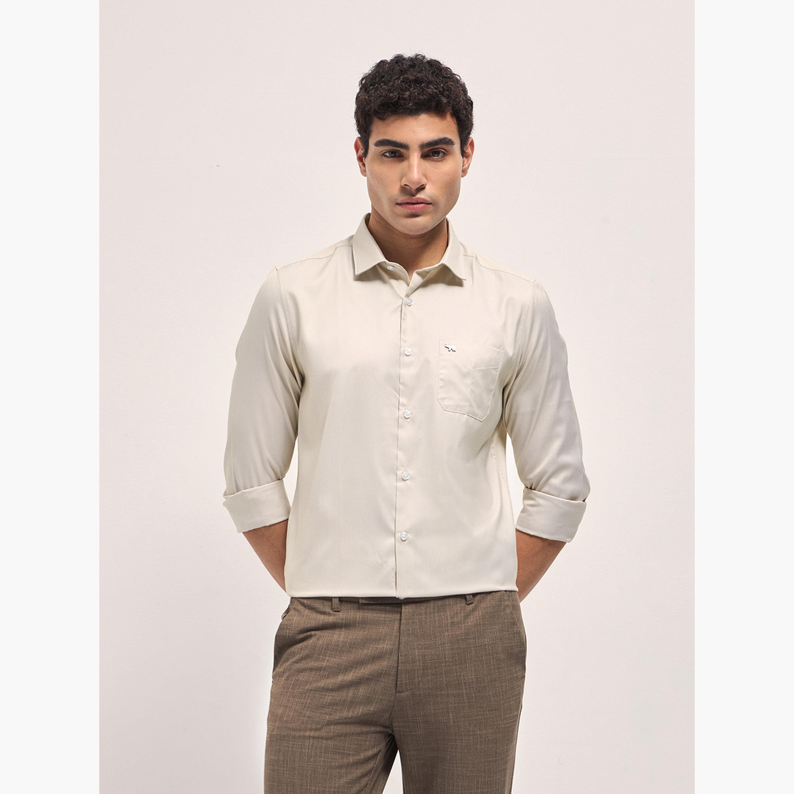 The Bear House X Styli Men's Printed Tailored Fit Formal Shirt-men-clothing-shirts-image-1