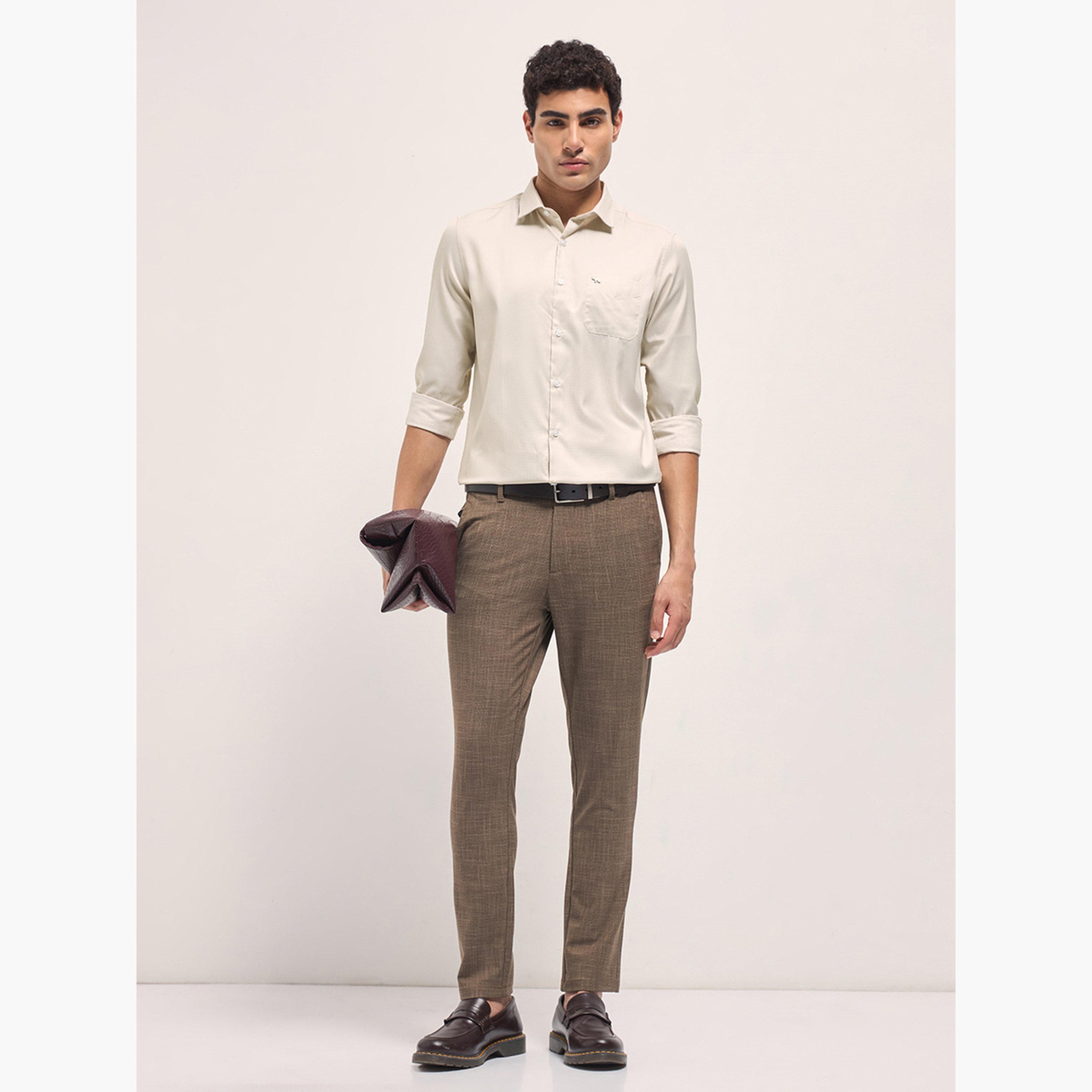 The Bear House X Styli Men's Printed Tailored Fit Formal Shirt-men-clothing-shirts-image-3