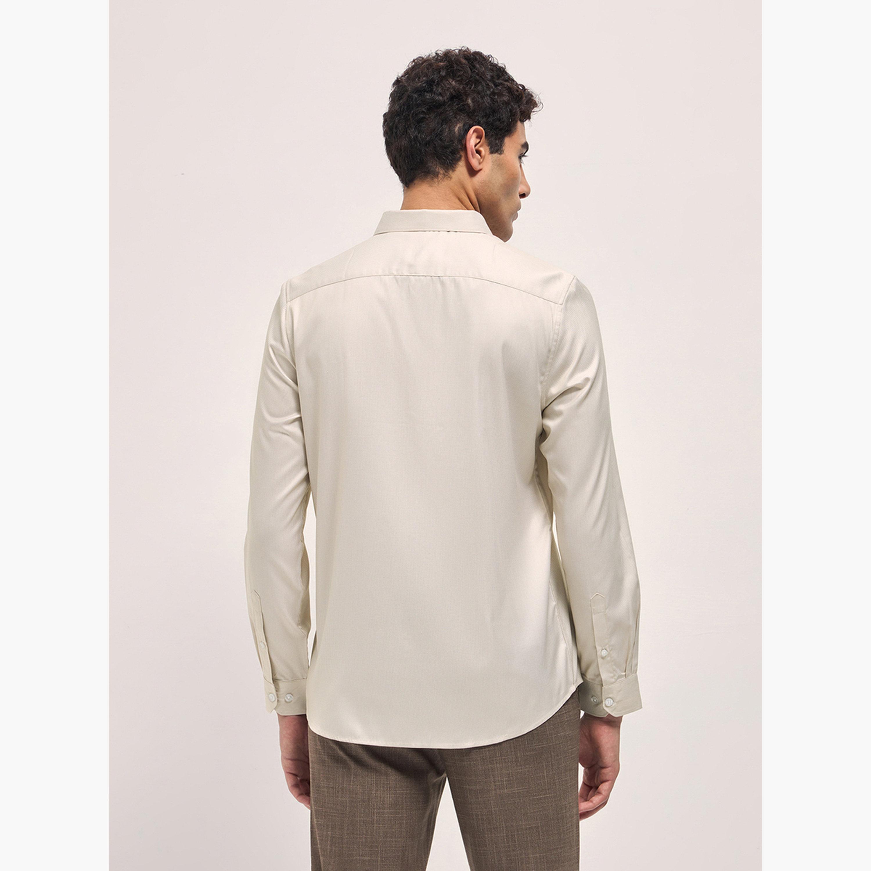 The Bear House X Styli Men's Printed Tailored Fit Formal Shirt-men-clothing-shirts-image-6