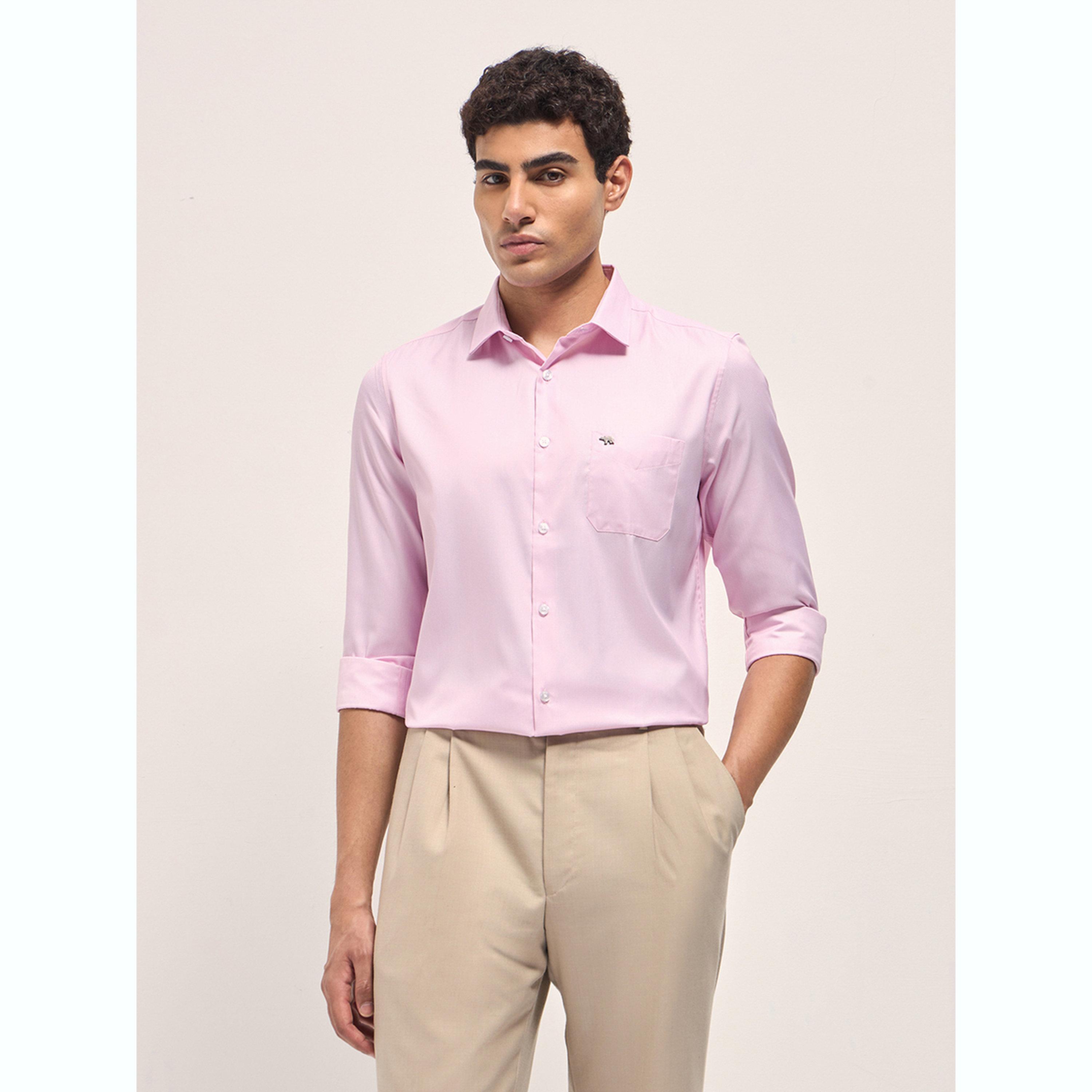 ذا بير هاوس × ستايلي - قميص رجالي رسمي مطبوع قصة محددة-men-clothing-shirts-image-1