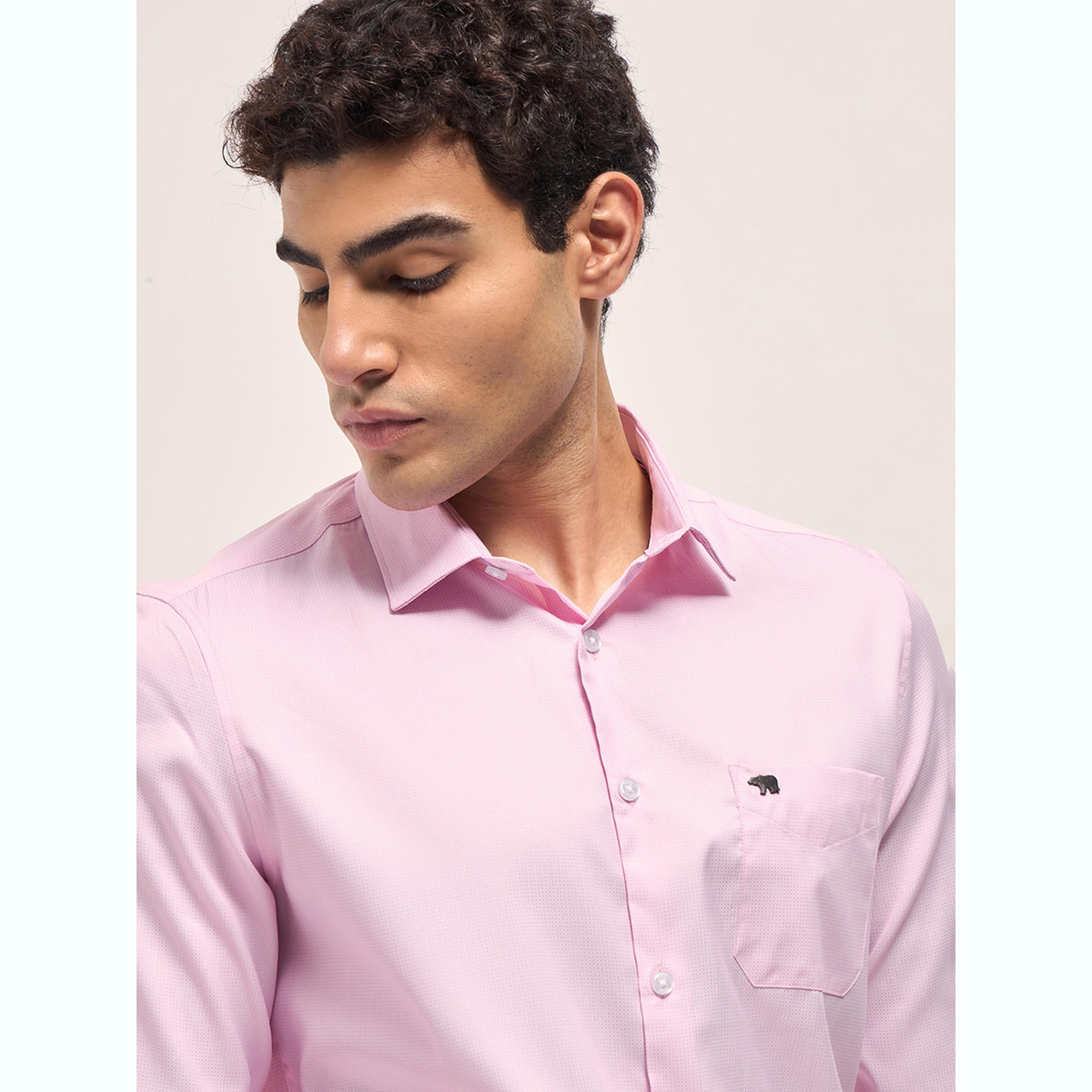 ذا بير هاوس × ستايلي - قميص رجالي رسمي مطبوع قصة محددة-men-clothing-shirts-image-6