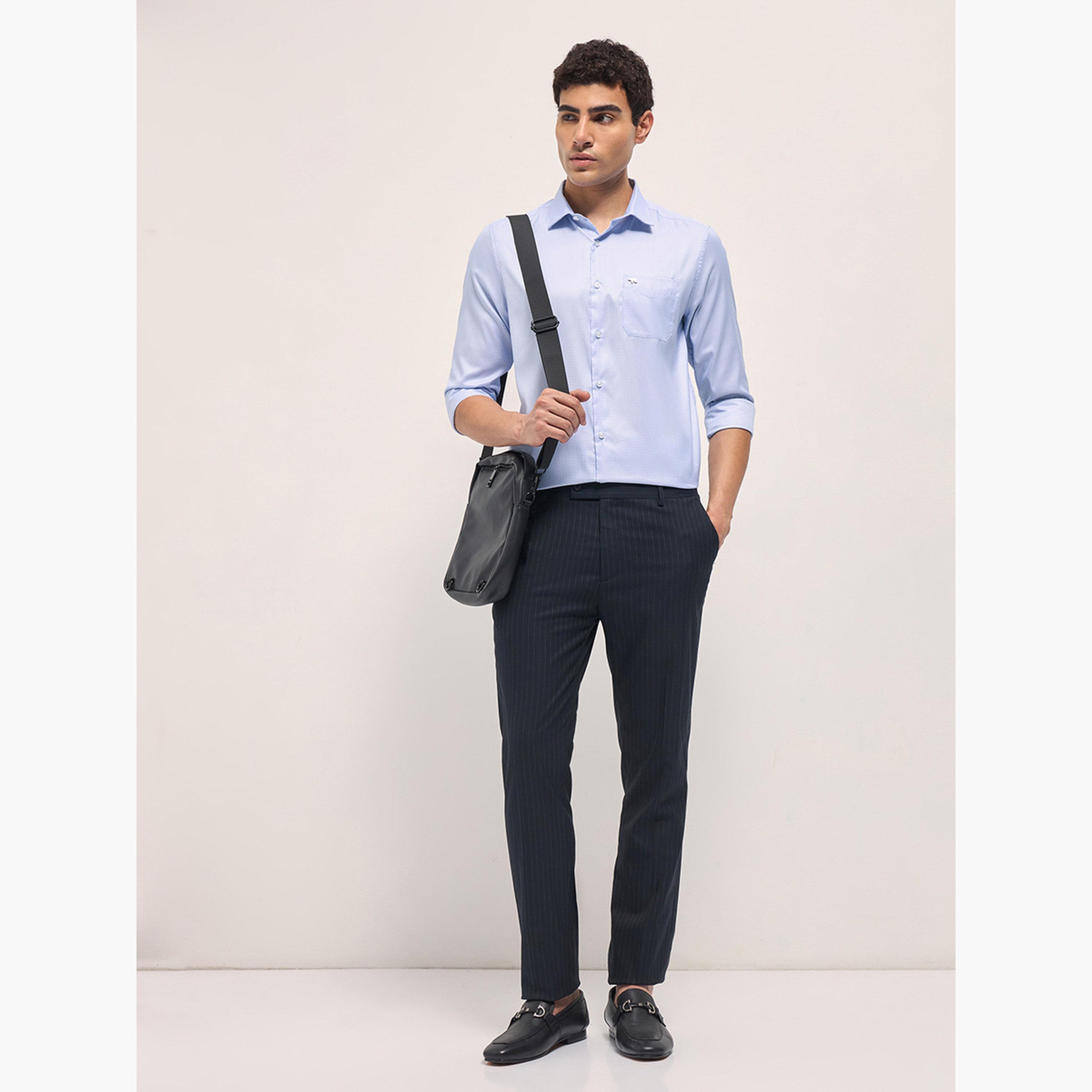 ذا بير هاوس × ستايلي - قميص رجالي رسمي مطبوع قصة محددة-men-clothing-shirts-image-3