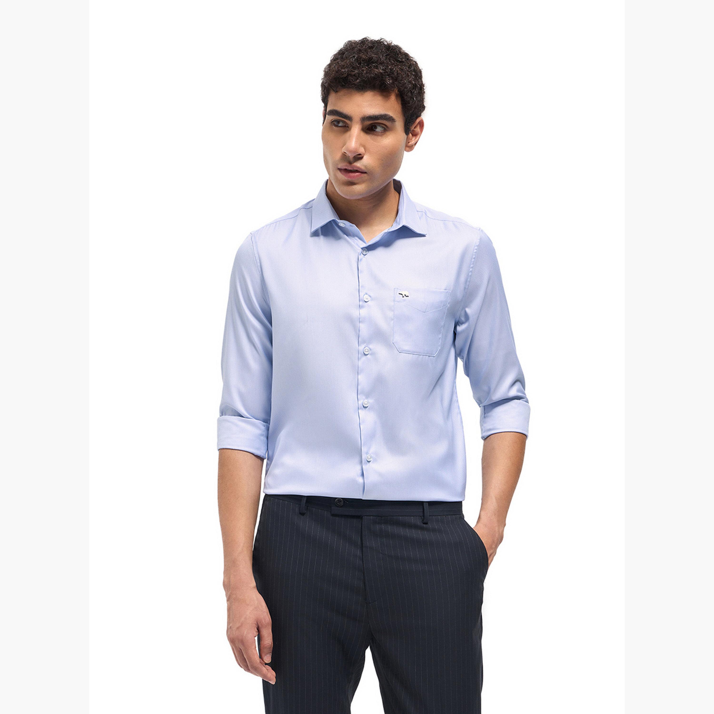 The Bear House X Styli Men's Printed Tailored Fit Formal Shirt-men-clothing-shirts-image-4