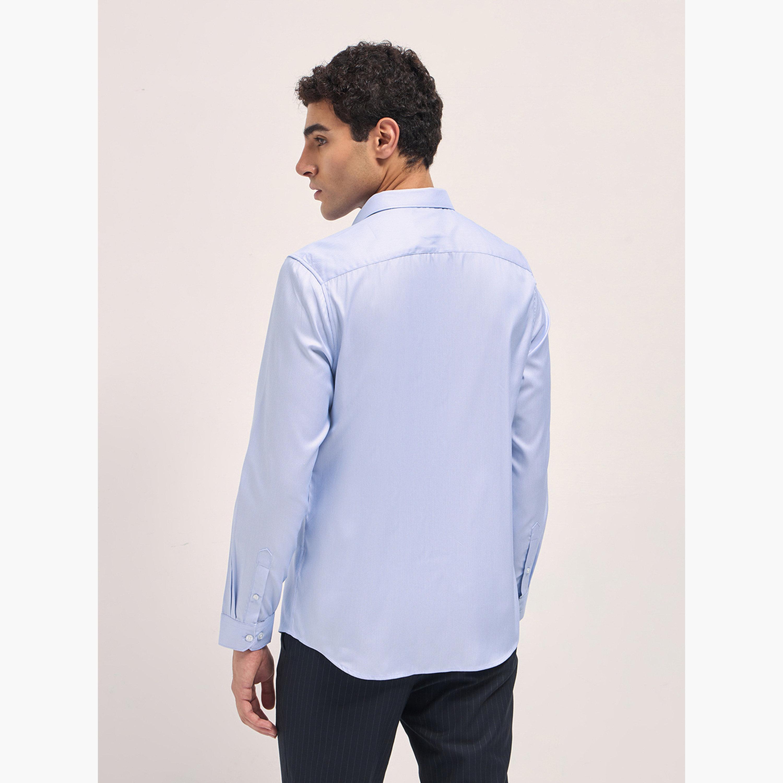 The Bear House X Styli Men's Printed Tailored Fit Formal Shirt-men-clothing-shirts-image-6