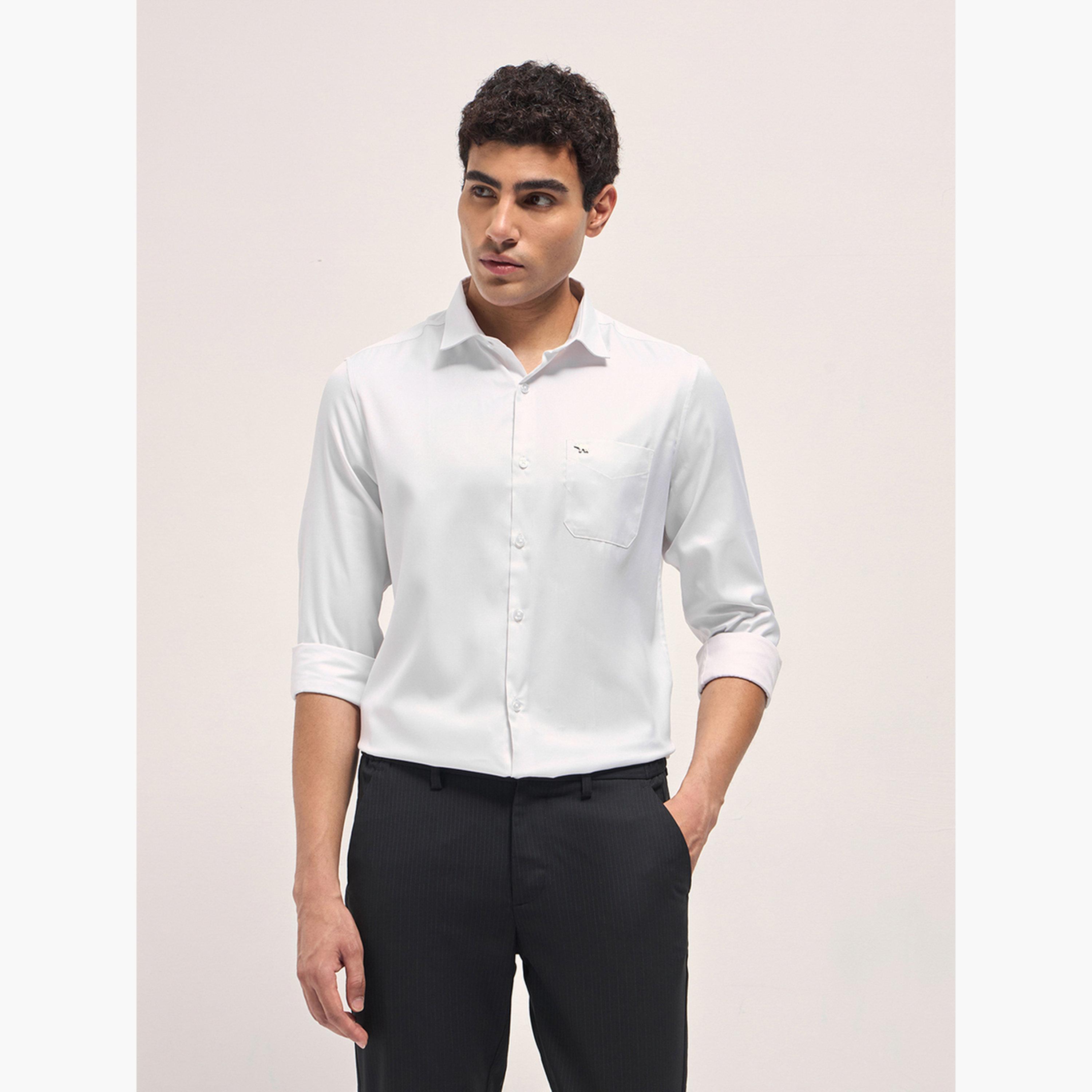 The Bear House X Styli Men's Printed Tailored Fit Formal Shirt-men-clothing-shirts-image-1