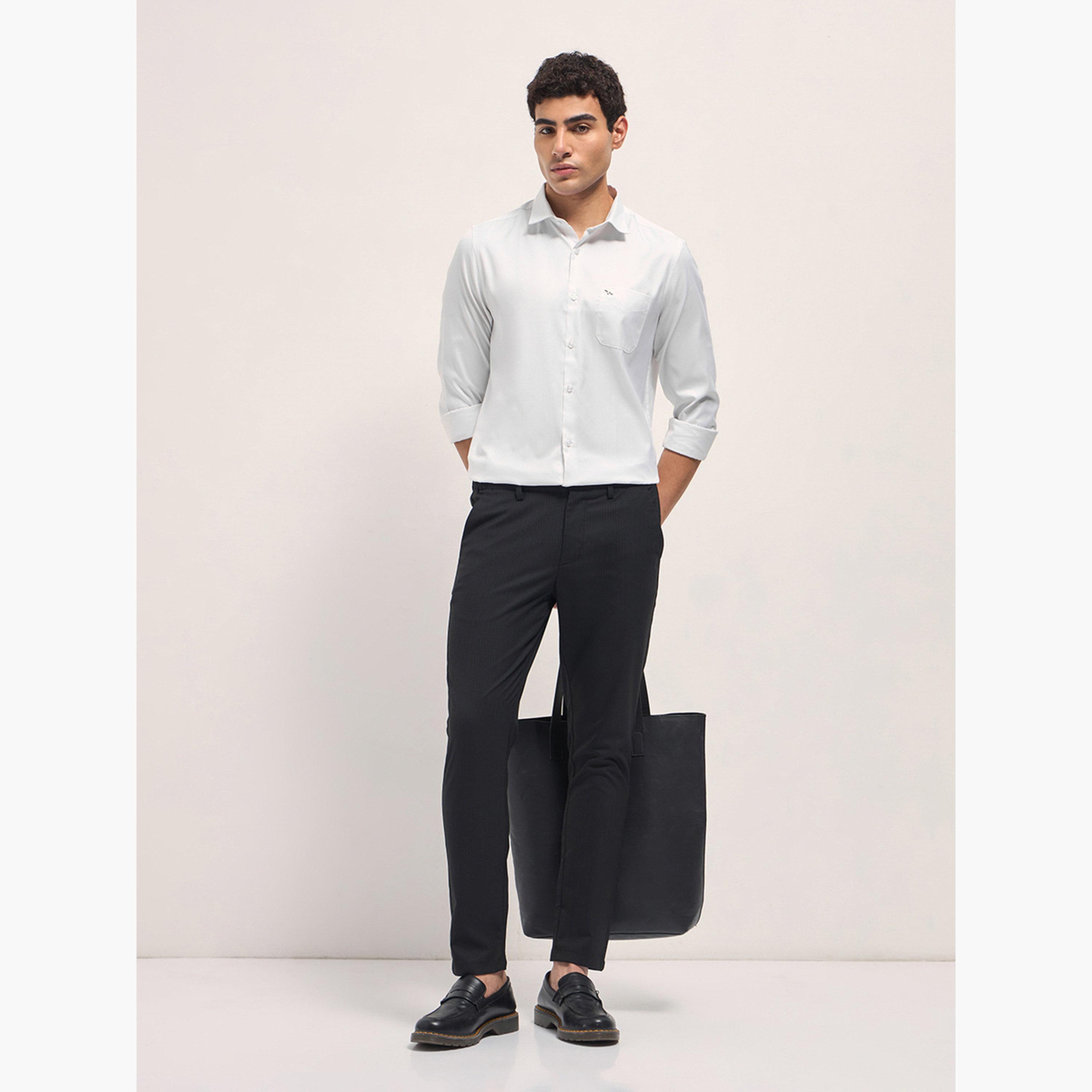 ذا بير هاوس × ستايلي - قميص رجالي رسمي مطبوع قصة محددة-men-clothing-shirts-image-3