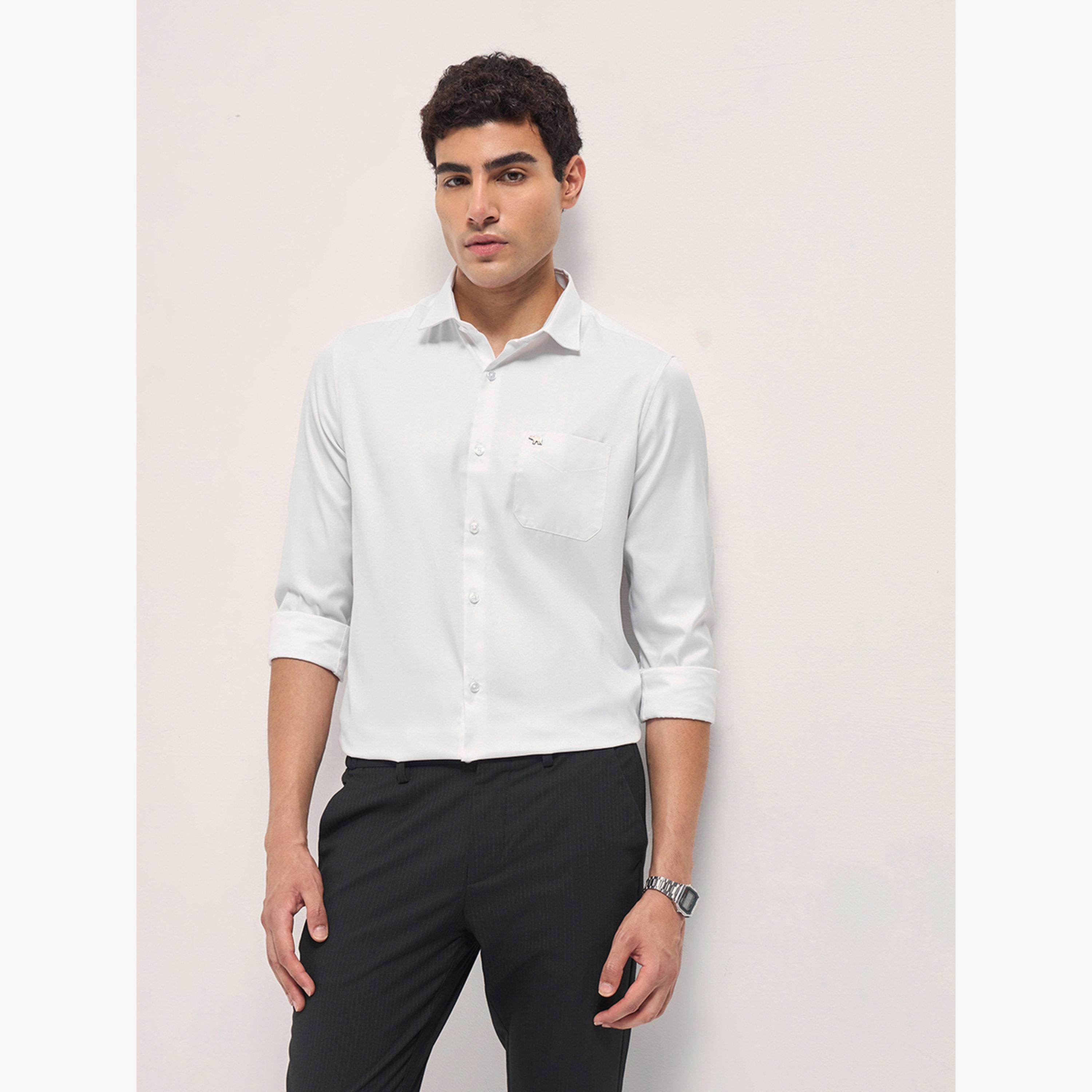 The Bear House X Styli Men's Printed Tailored Fit Formal Shirt-men-clothing-shirts-image-5