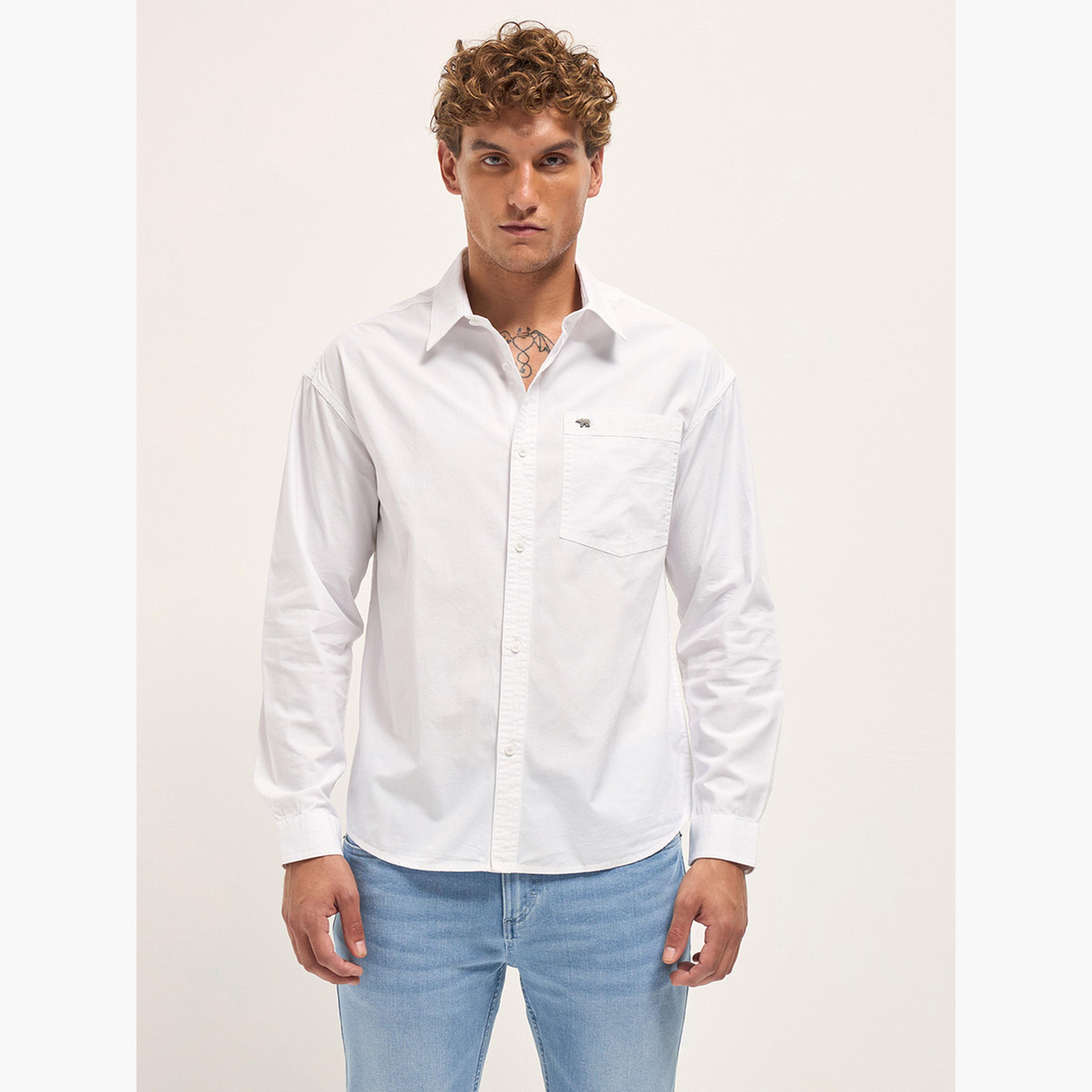 The Bear House X Styli Men Pure Cotton Relaxed Fit Overshirt-men-clothing-shirts-image-1