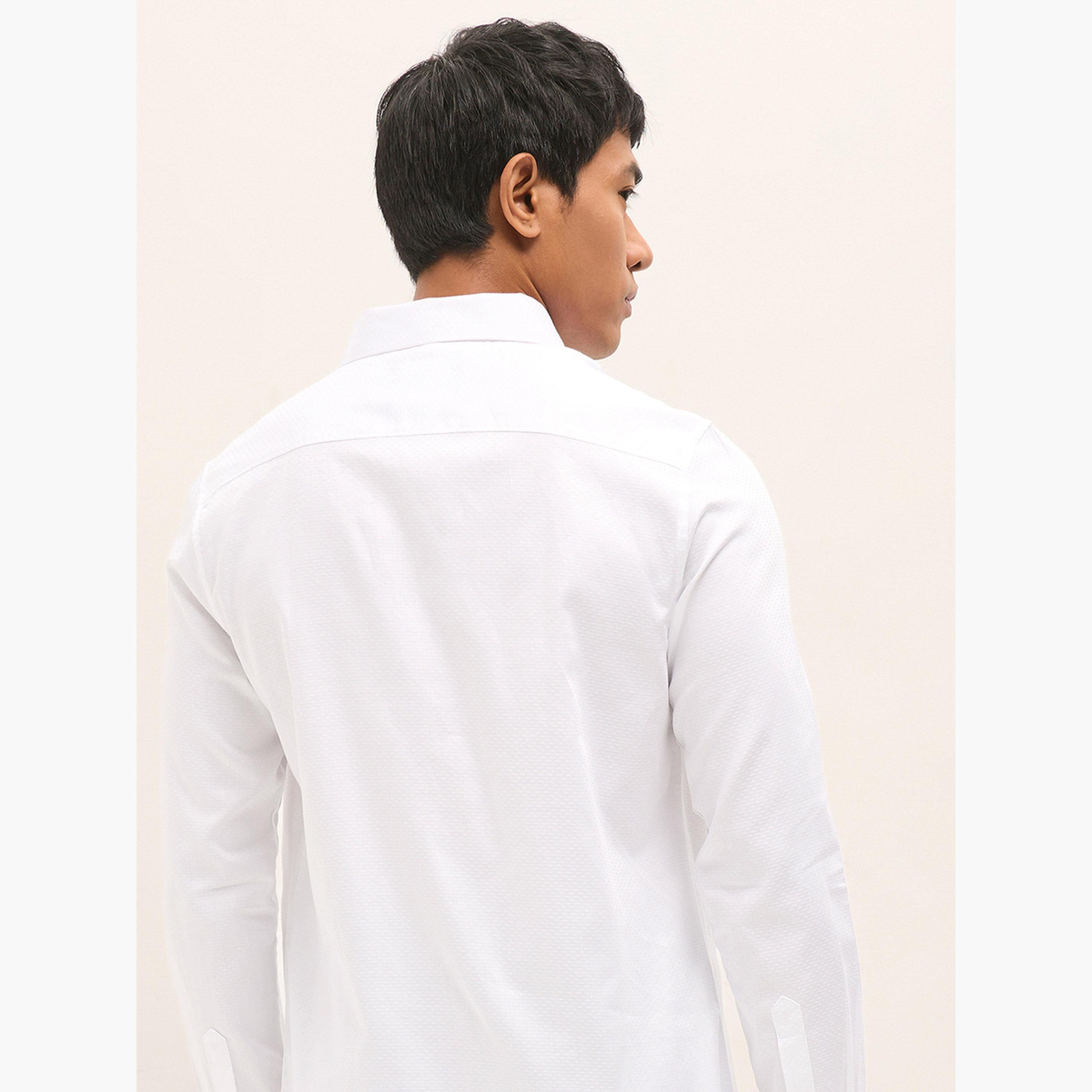 ذا بير هاوس × ستايلي - قميص رجالي رسمي تصميم منسوج قصة محددة-men-clothing-shirts-image-5