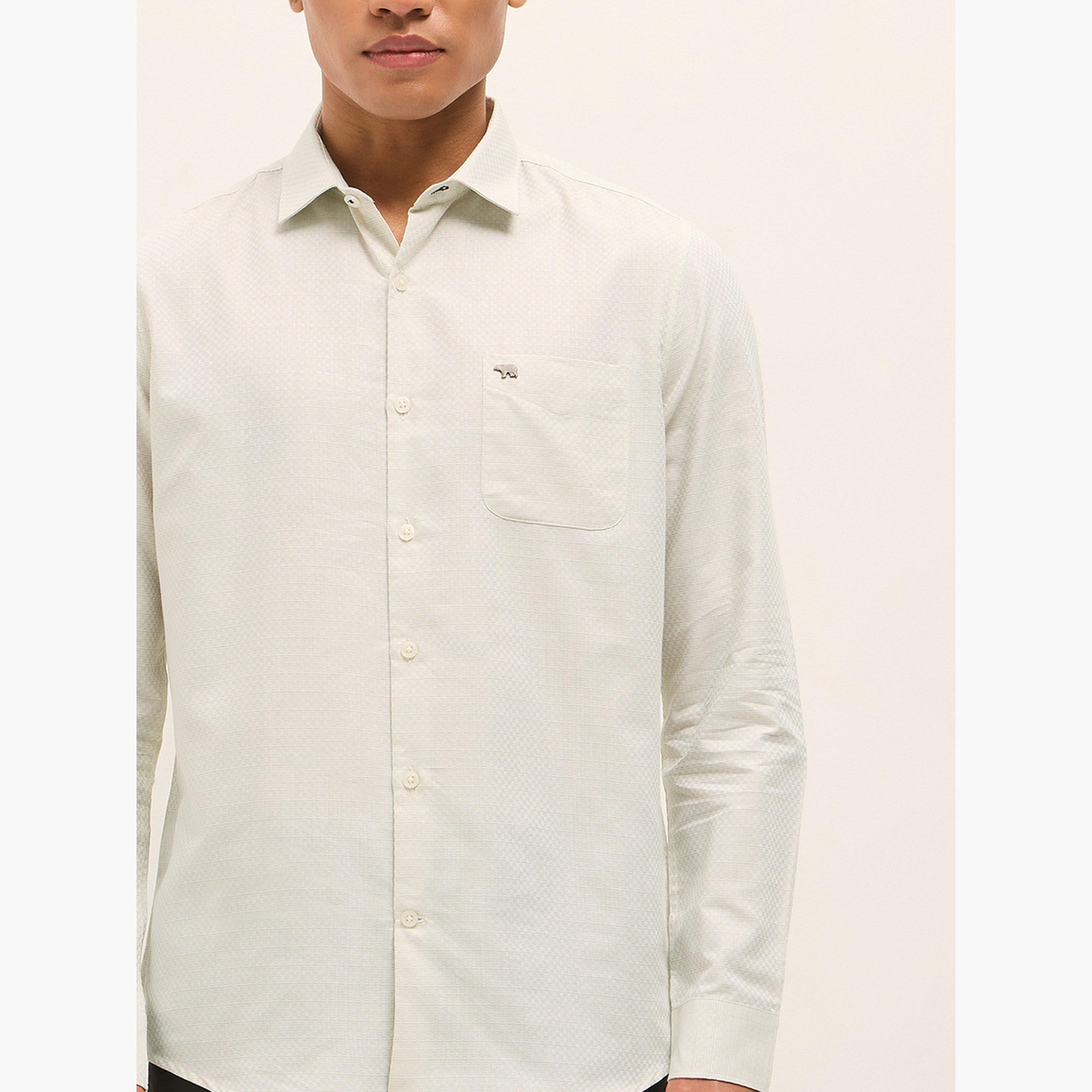 The Bear House X Styli Men Woven Design Tailored Fit Formal Shirt-men-clothing-shirts-image-3