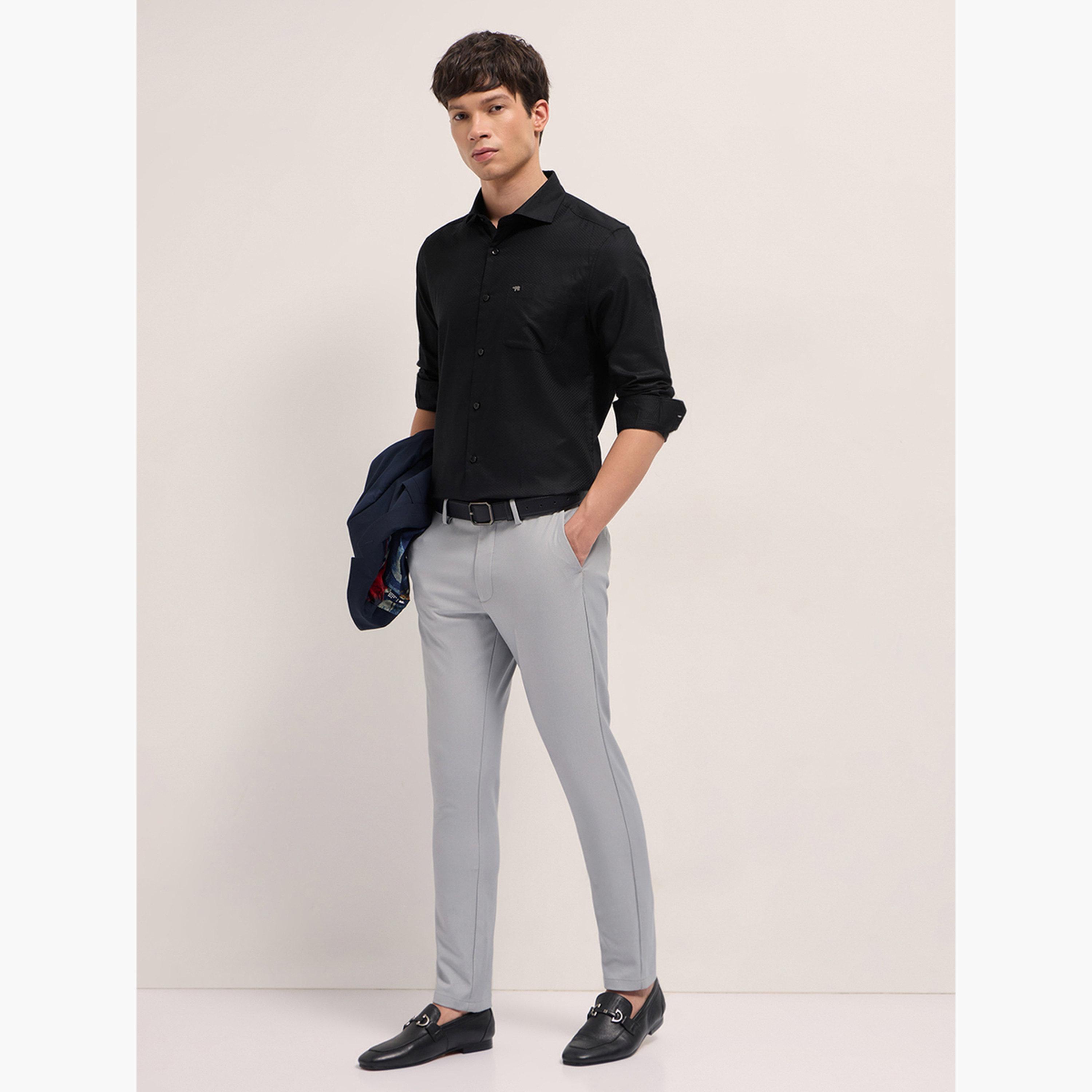 The Bear House X Styli Men Woven Design Tailored Fit Formal Shirt-men-clothing-shirts-image-4
