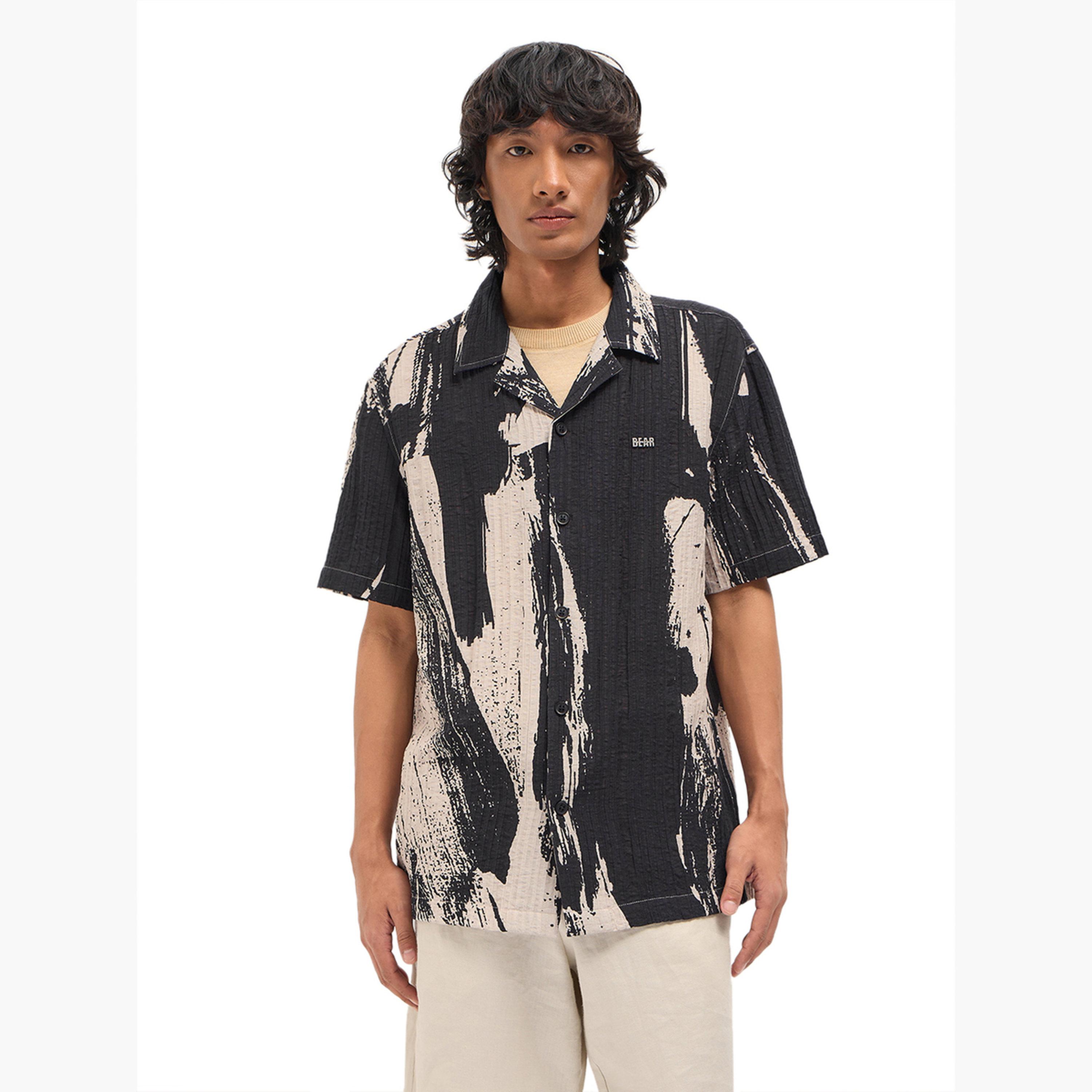 The Bear House X Styli Men Abstract Printed Relax Fit Casual Shirt-men-clothing-shirts-image-4