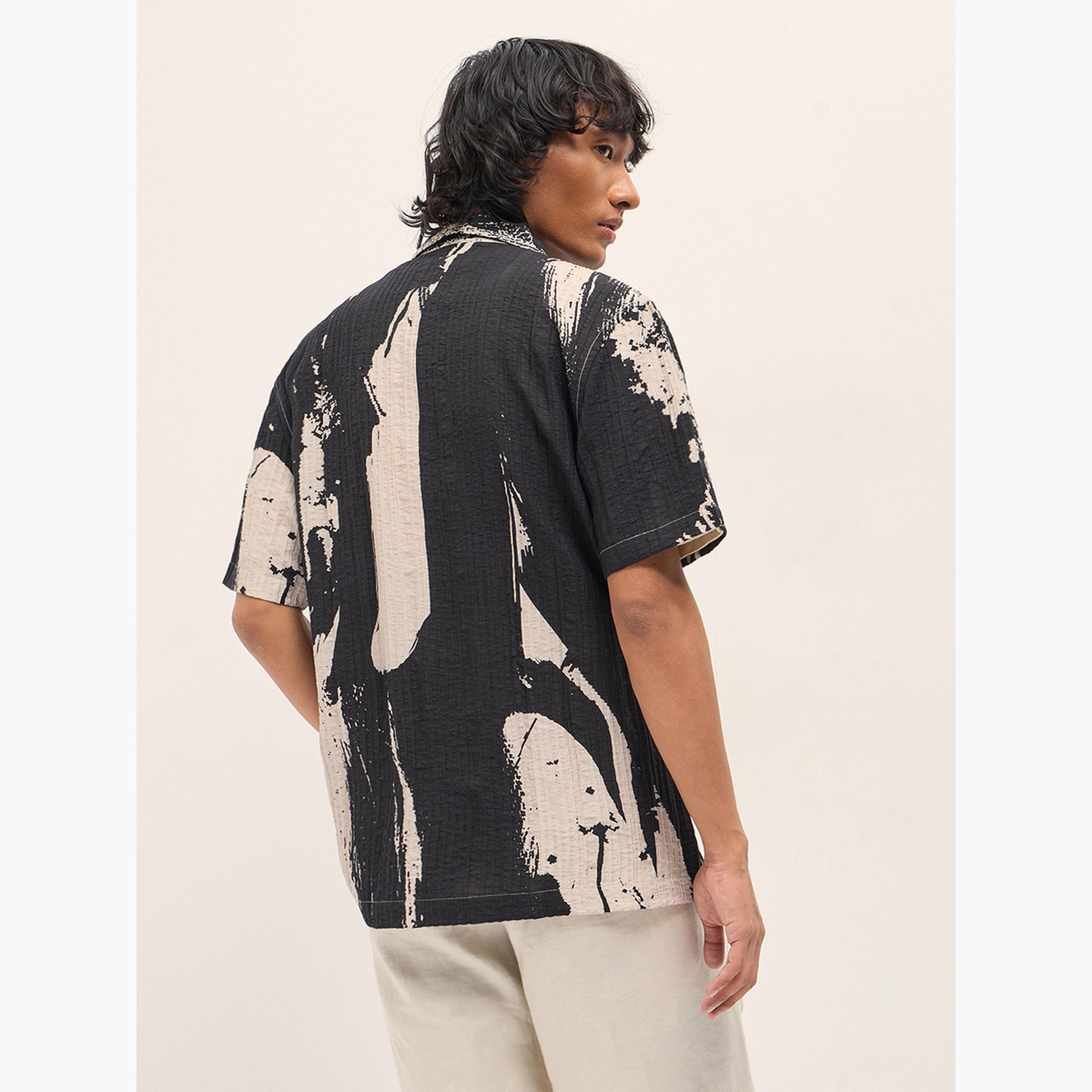 The Bear House X Styli Men Abstract Printed Relax Fit Casual Shirt-men-clothing-shirts-image-6
