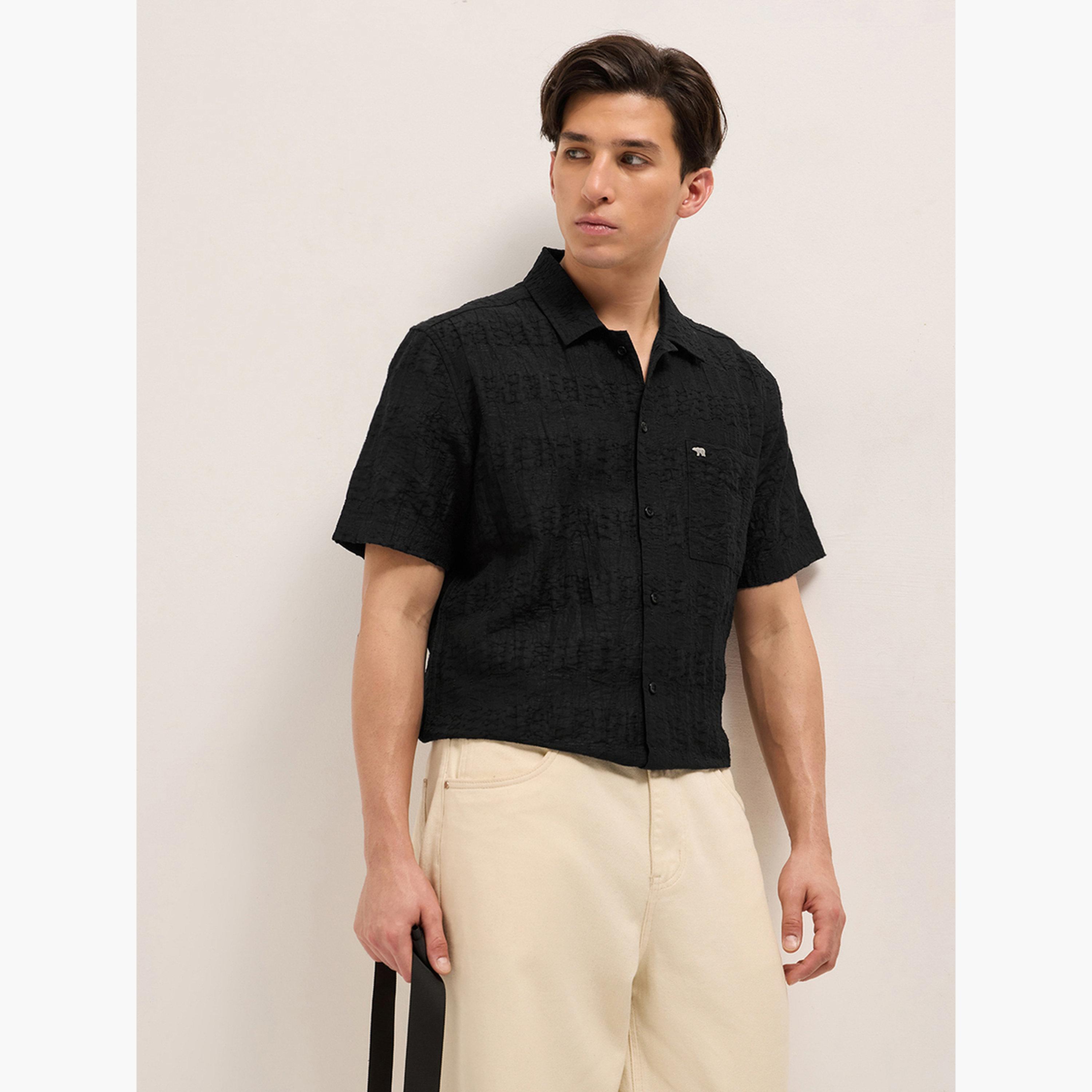 ذا بير هاوس × ستايلي - قميص رجالي كاجوال بقصة عادية ونسيج مميز-men-clothing-shirts-image-5
