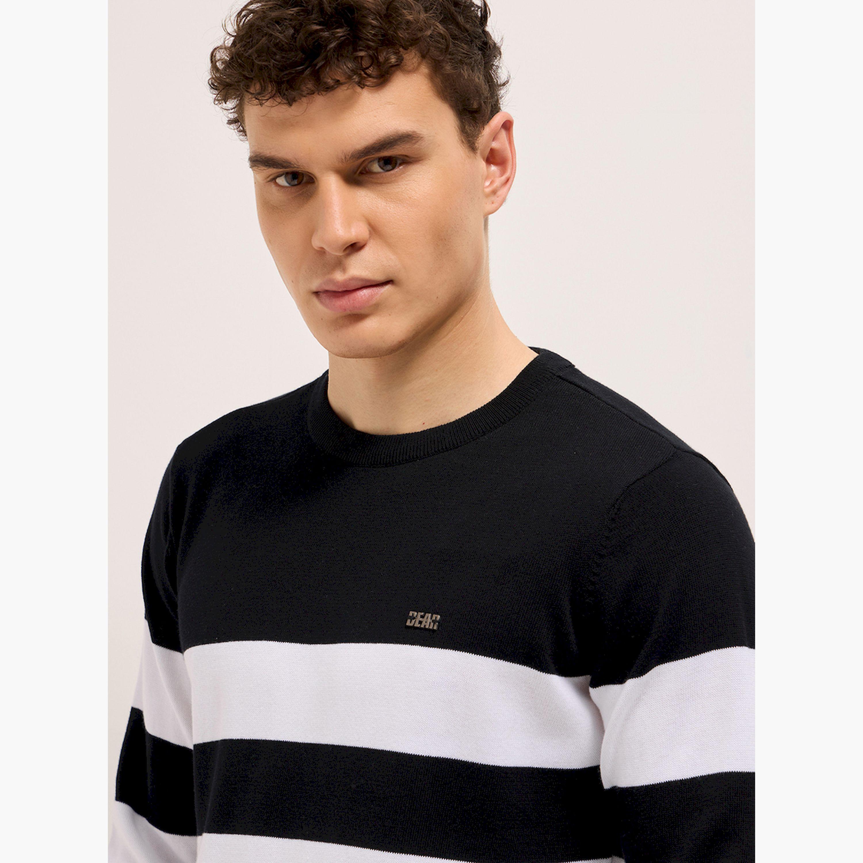 The Bear House X Styli Men Pure Cotton Striped Slim Fit Tshirt-men-clothing-tshirtsandpolos-tshirts-image-6