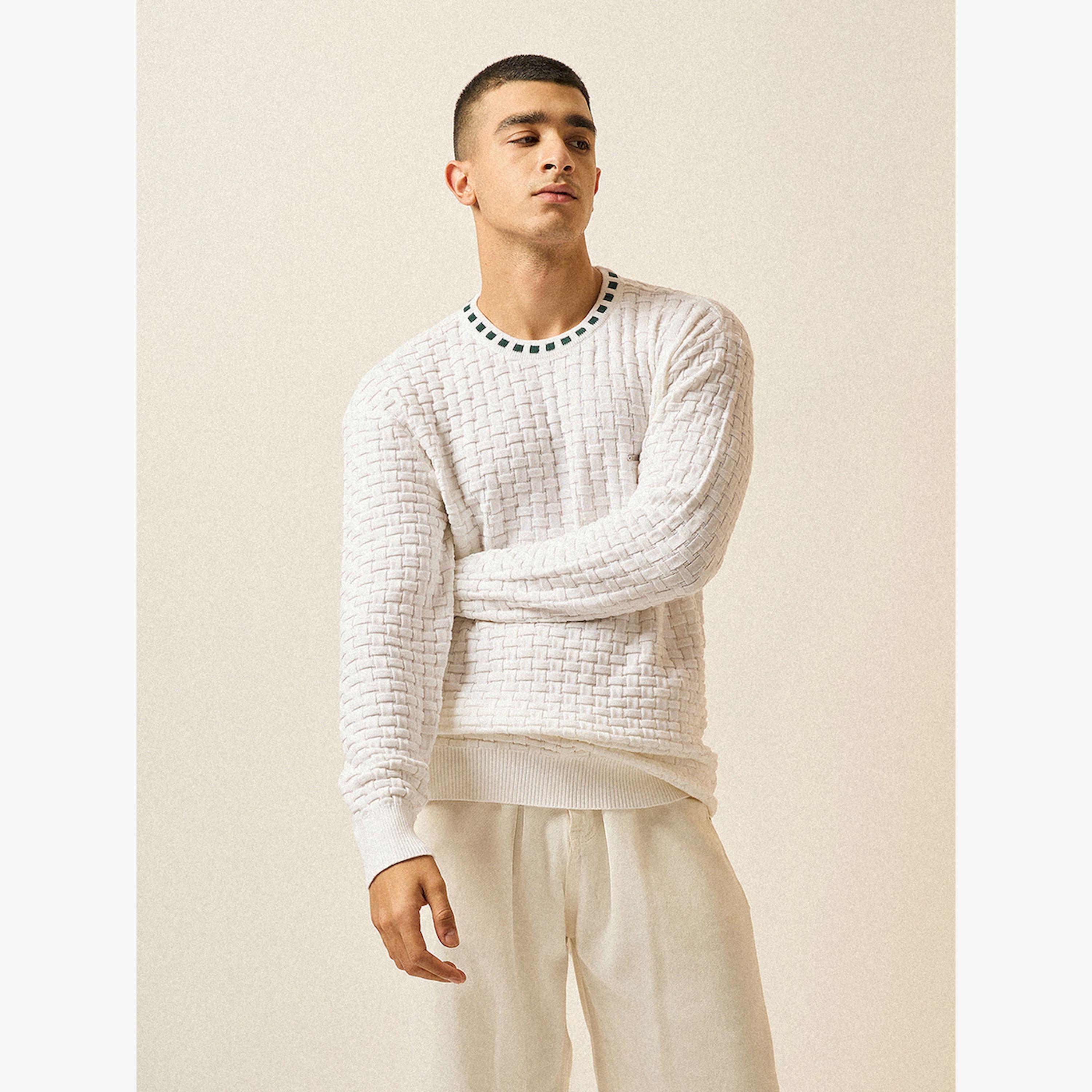 سترة رجالي قطن خالص محبوكة بارزة الملمس-men-clothing-sweatersandpullovers-image-1