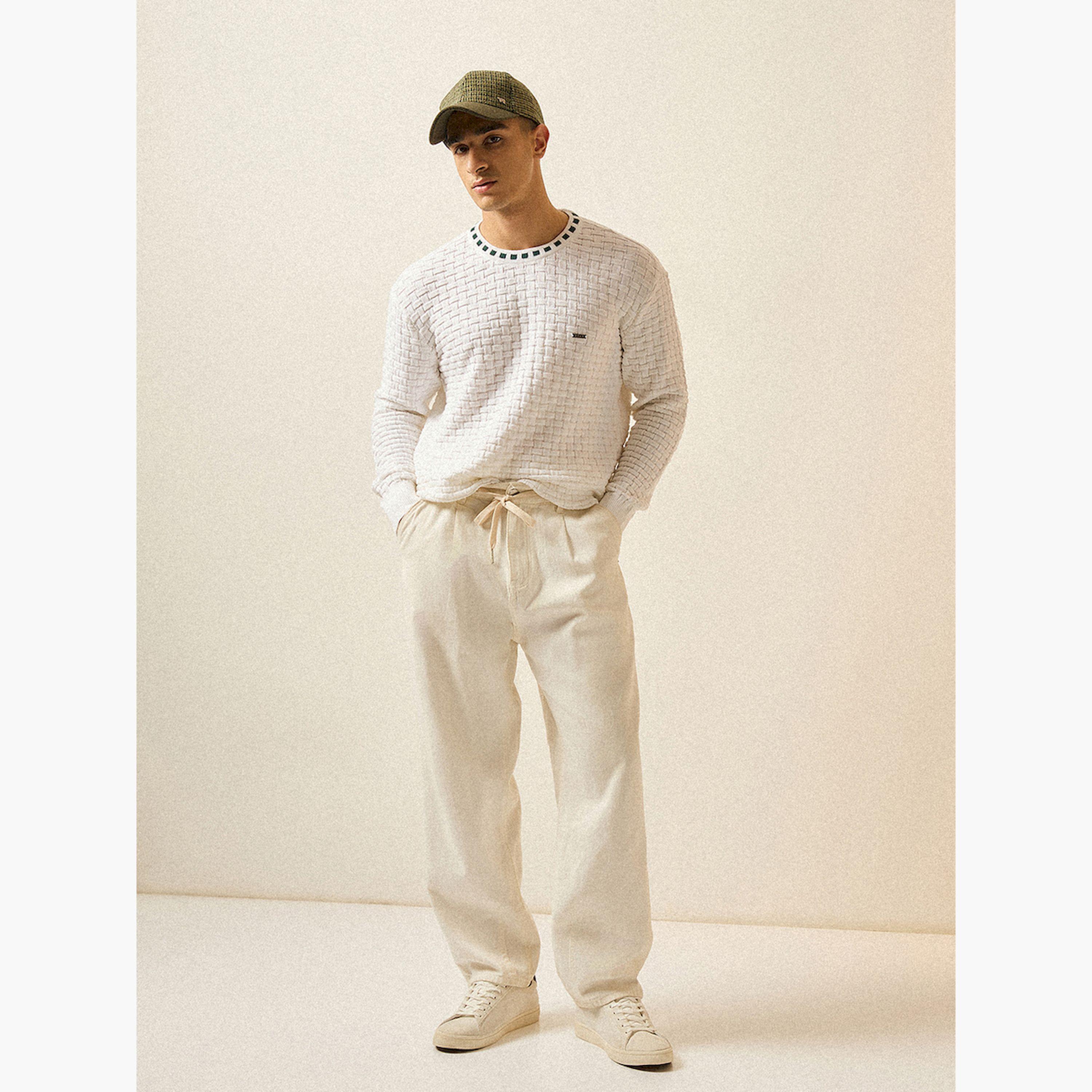 سترة رجالي قطن خالص محبوكة بارزة الملمس-men-clothing-sweatersandpullovers-image-2