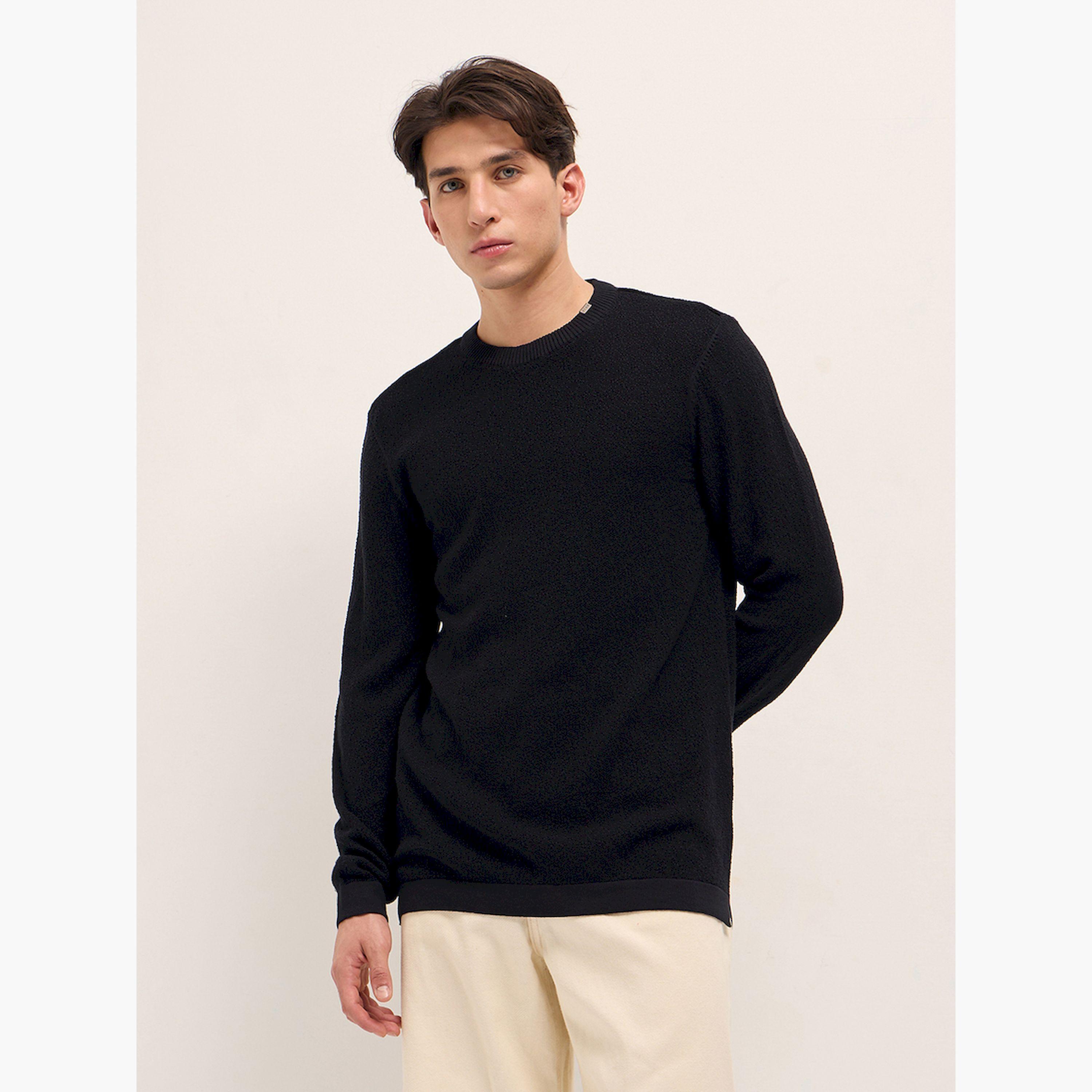 The Bear House X Styli Men Pure Cotton Flat Knit Regular Fit T-Shirt-men-winterwear-hoodiesandsweatshirts-image-1