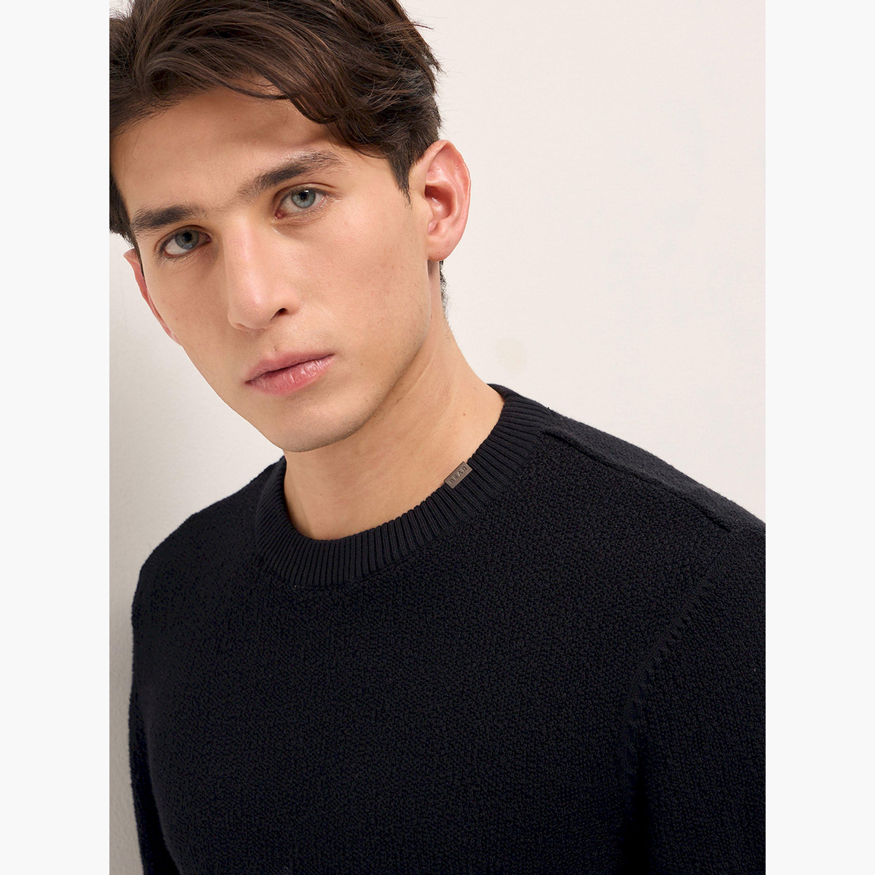 تيشيرت رجالي قطن خالص محبوك وقصة عادية-men-winterwear-hoodiesandsweatshirts-image-6