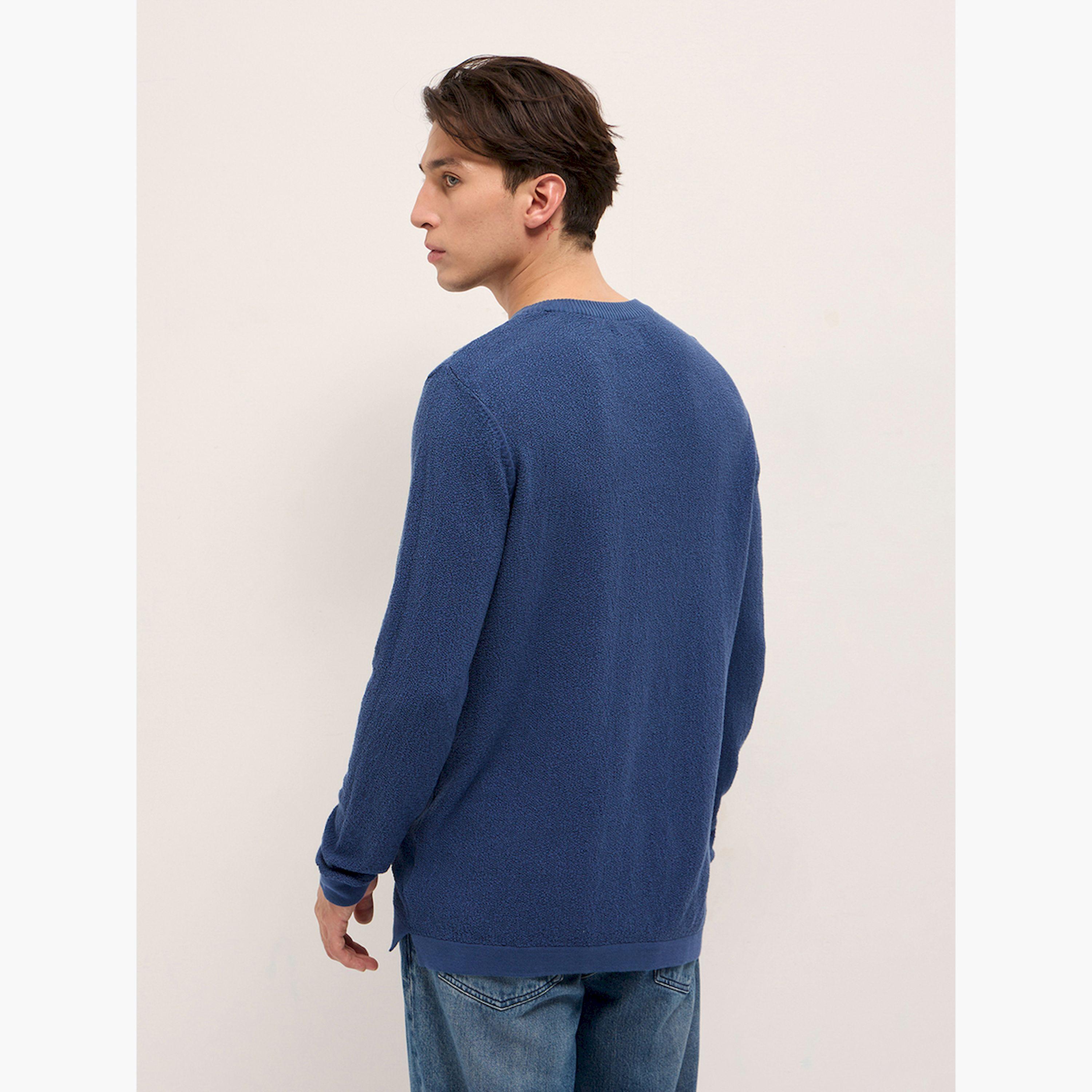The Bear House X Styli Men Pure Cotton Textured Flat Knit T-Shirt-men-winterwear-hoodiesandsweatshirts-image-5