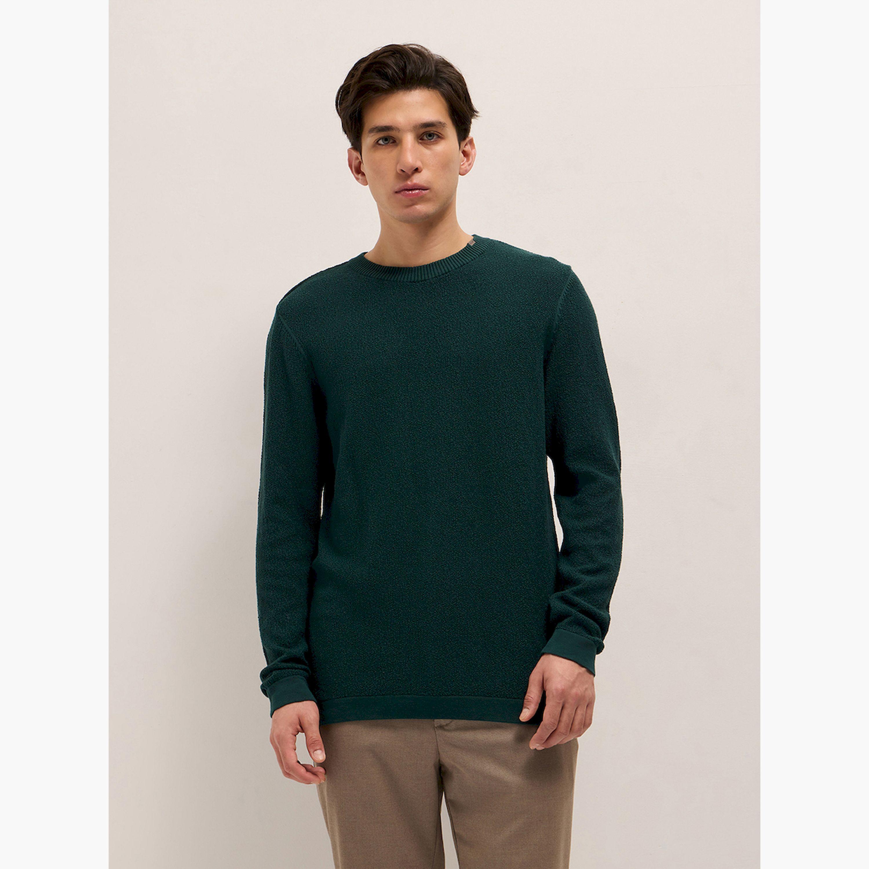 The Bear House X Styli Men Pure Cotton Textured Flat Knit T-Shirt-men-winterwear-hoodiesandsweatshirts-image-1