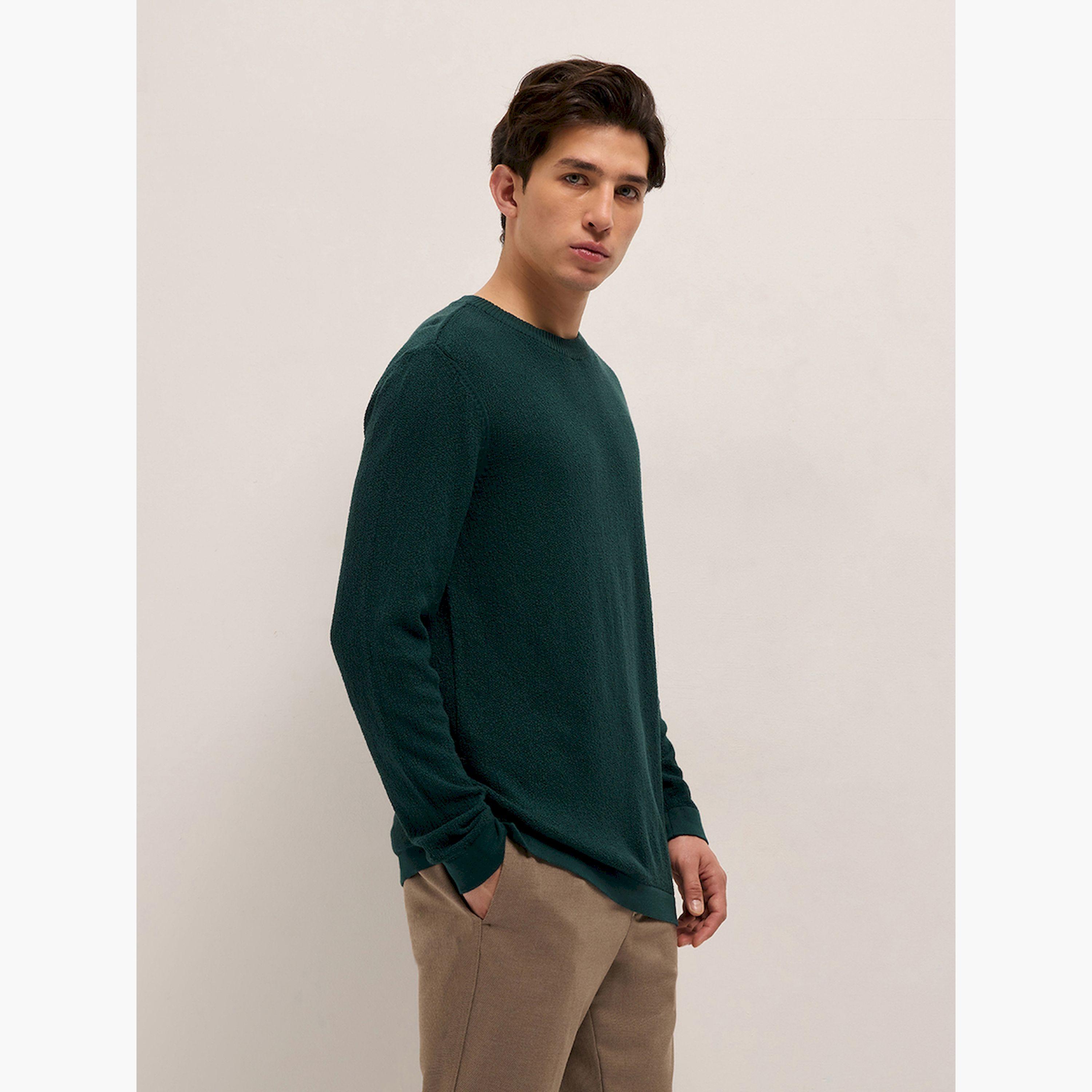 The Bear House X Styli Men Pure Cotton Textured Flat Knit T-Shirt-men-winterwear-hoodiesandsweatshirts-image-6