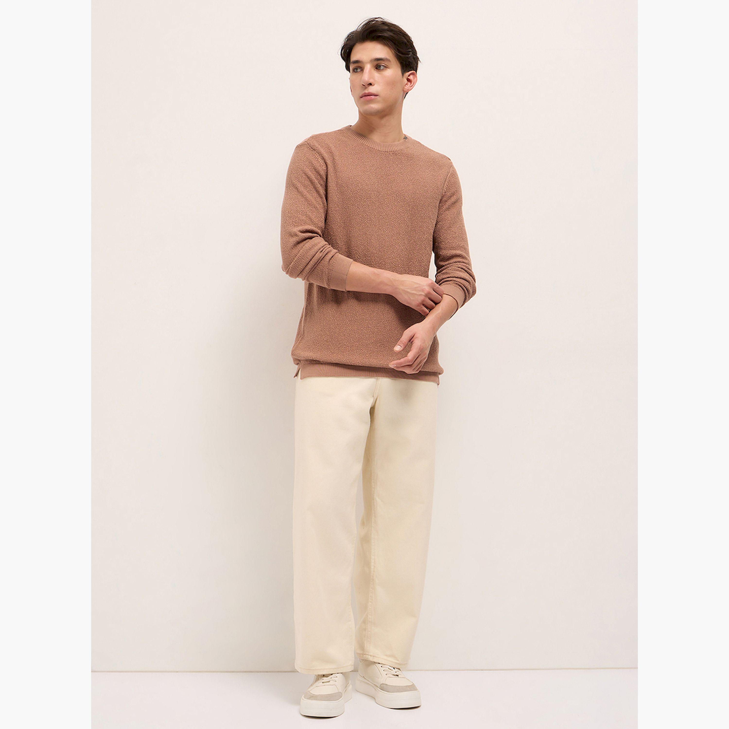 The Bear House X Styli Men Pure Cotton Flat Knit Regular Fit T-Shirt-men-winterwear-hoodiesandsweatshirts-image-2